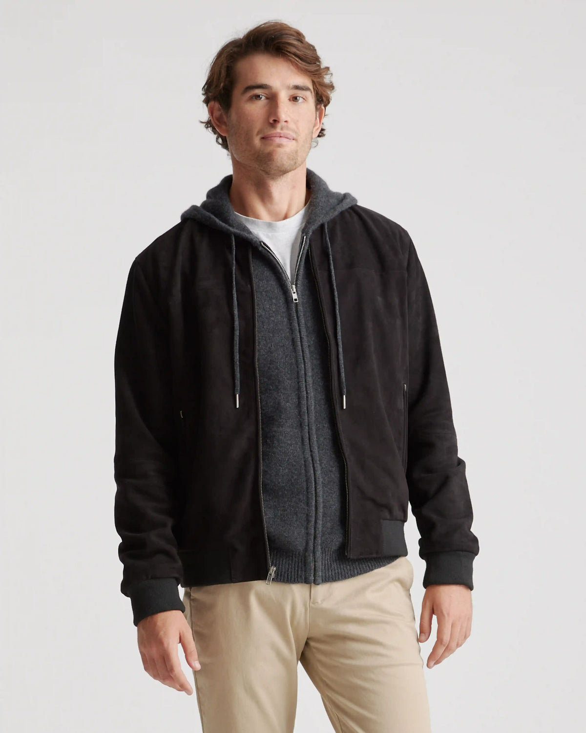 100% Suede Bomber Jacket