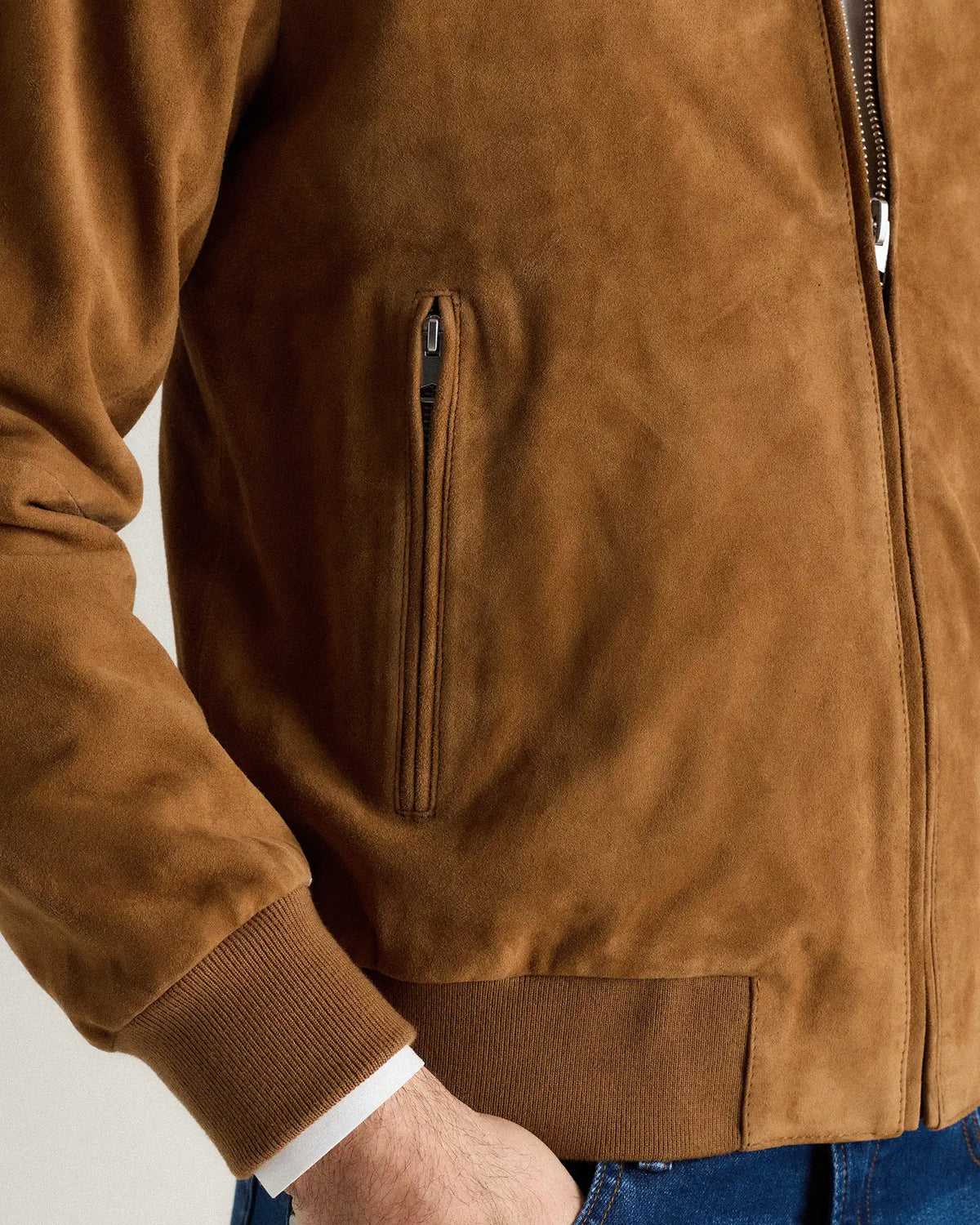 100% Suede Bomber Jacket