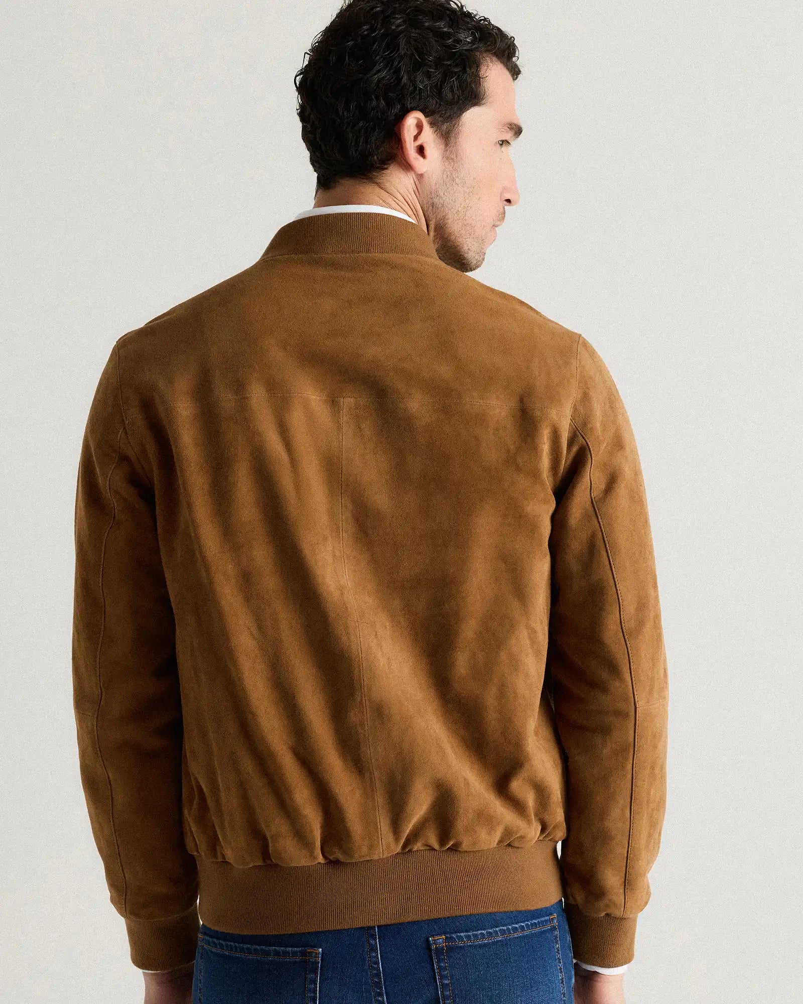 100% Suede Bomber Jacket