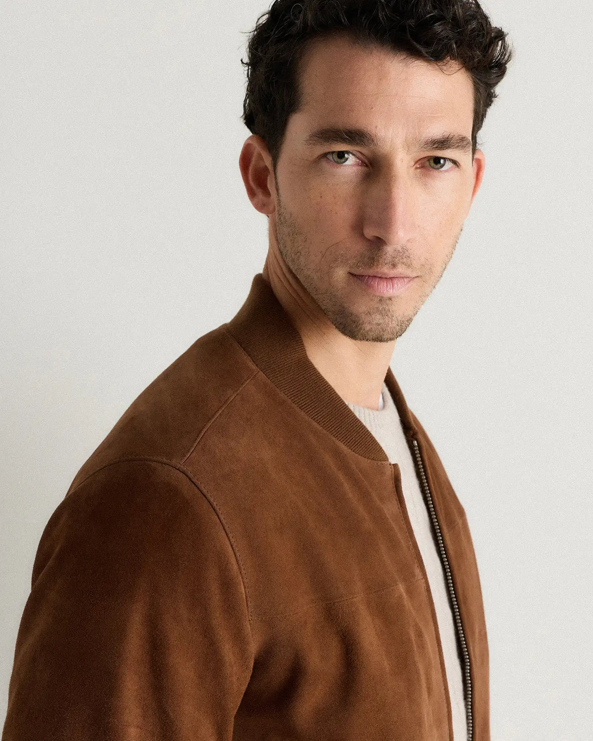 100% Suede Bomber Jacket