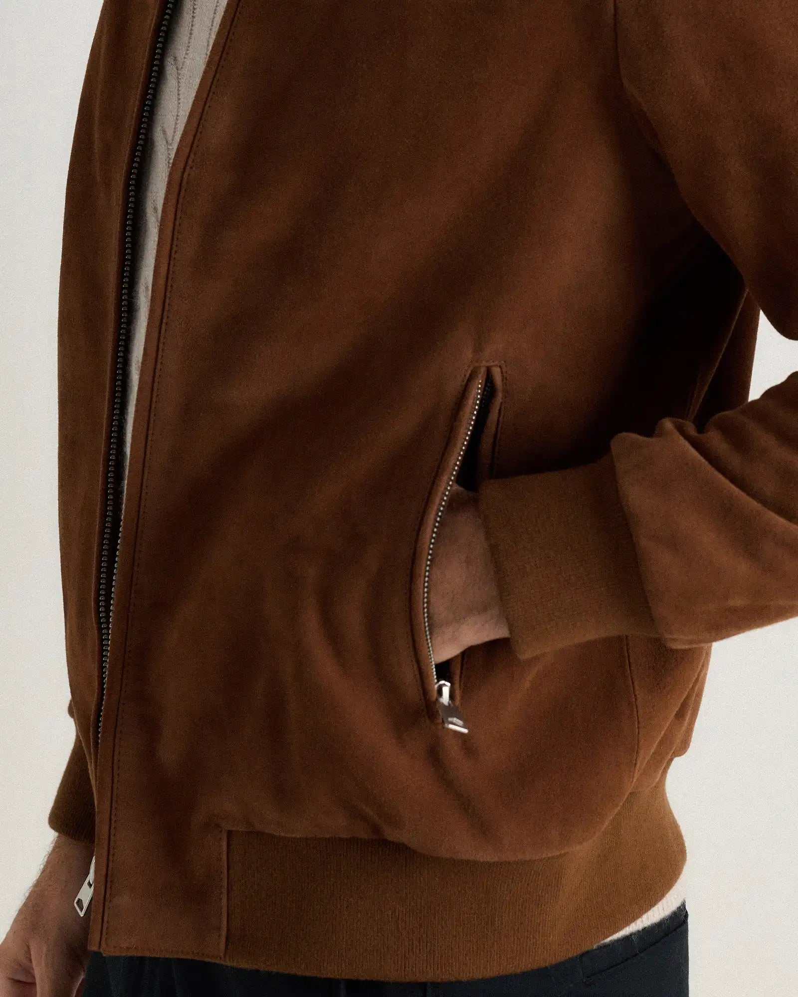 100% Suede Bomber Jacket