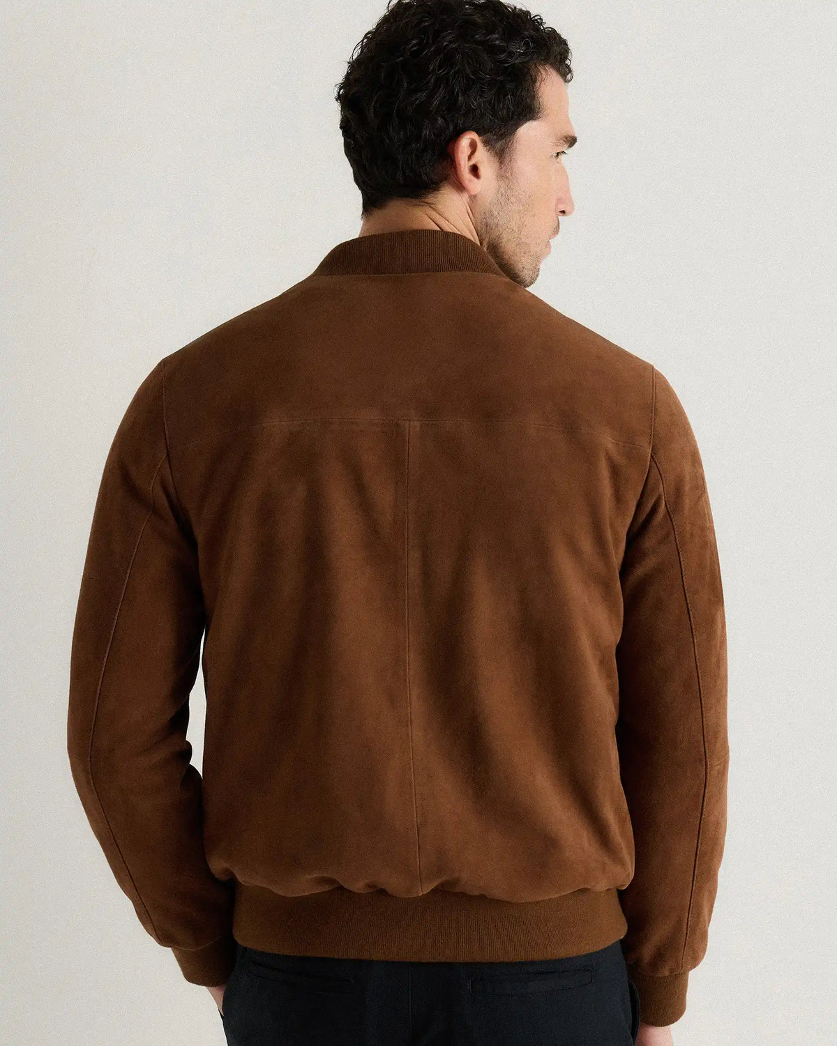 100% Suede Bomber Jacket