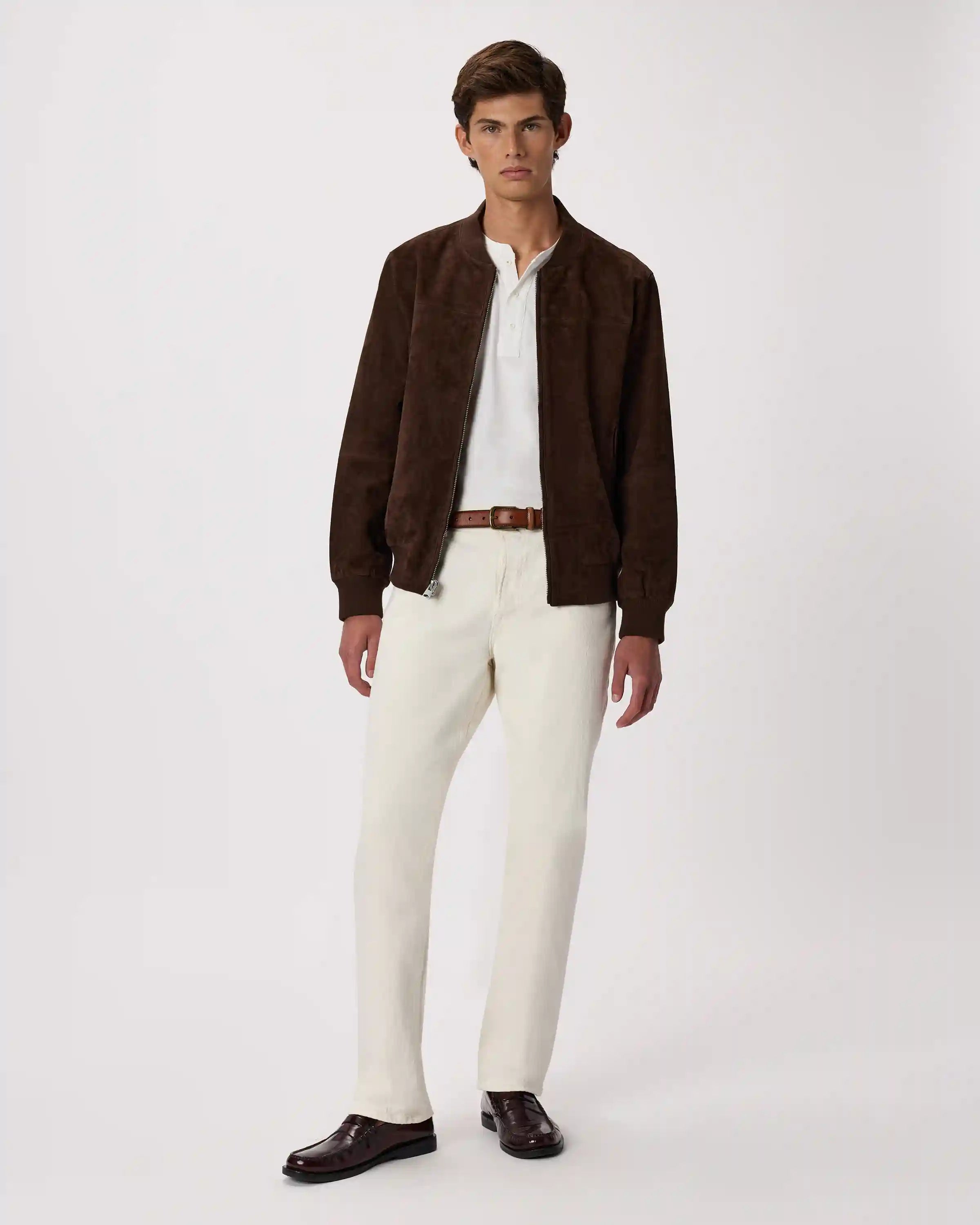 100% Suede Bomber Jacket