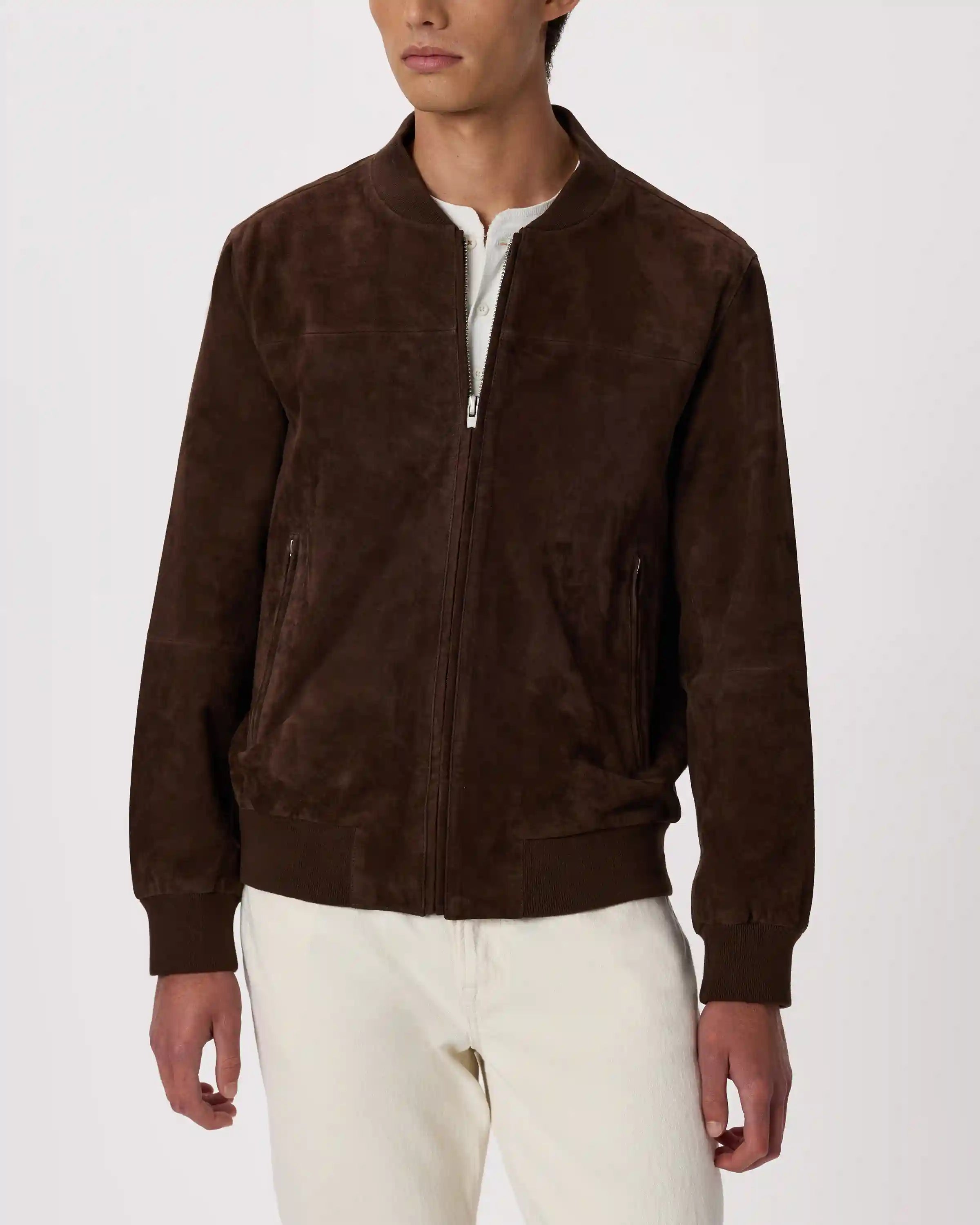 100% Suede Bomber Jacket