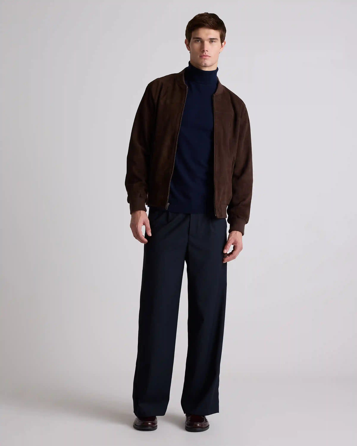 100% Suede Bomber Jacket