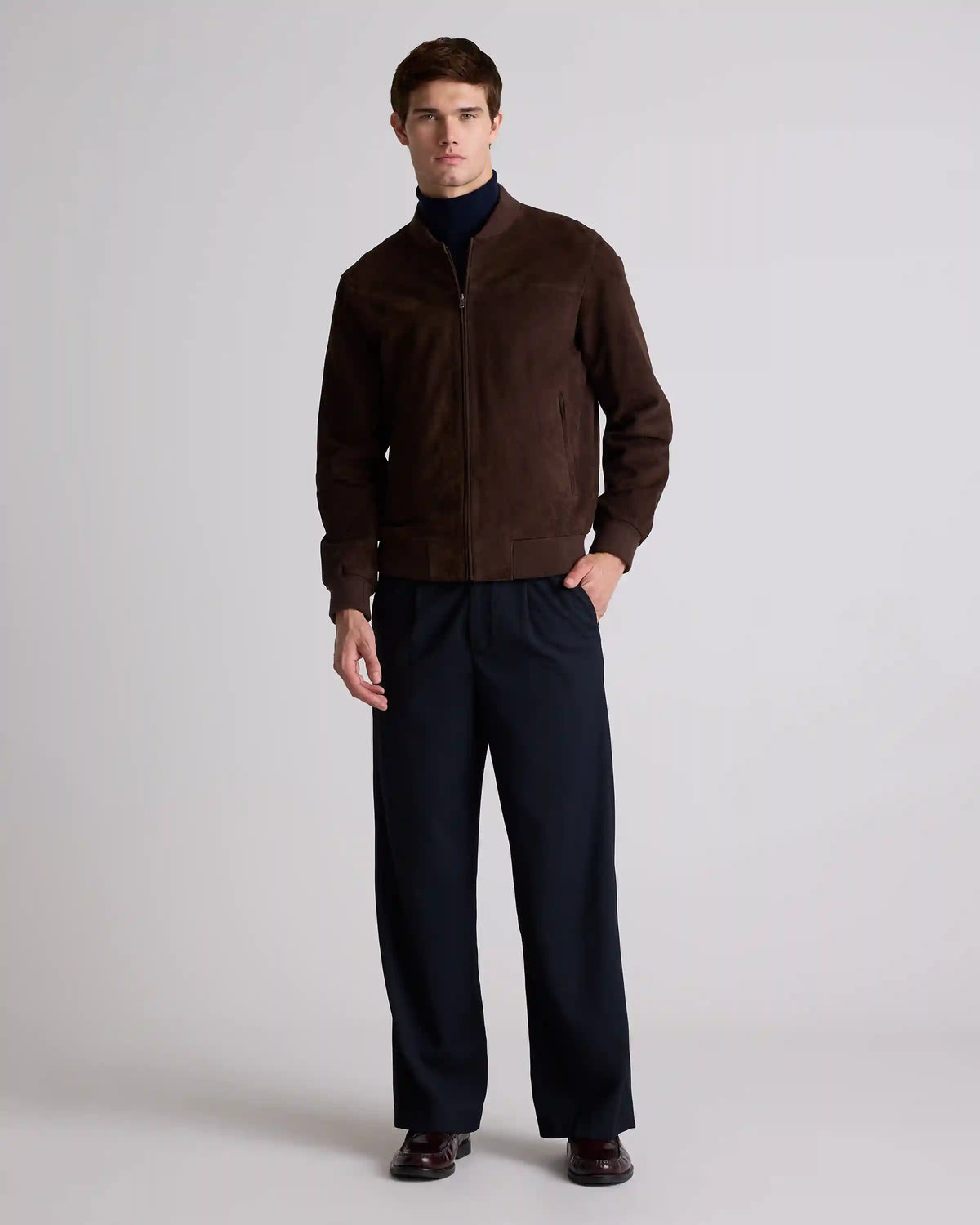 100% Suede Bomber Jacket
