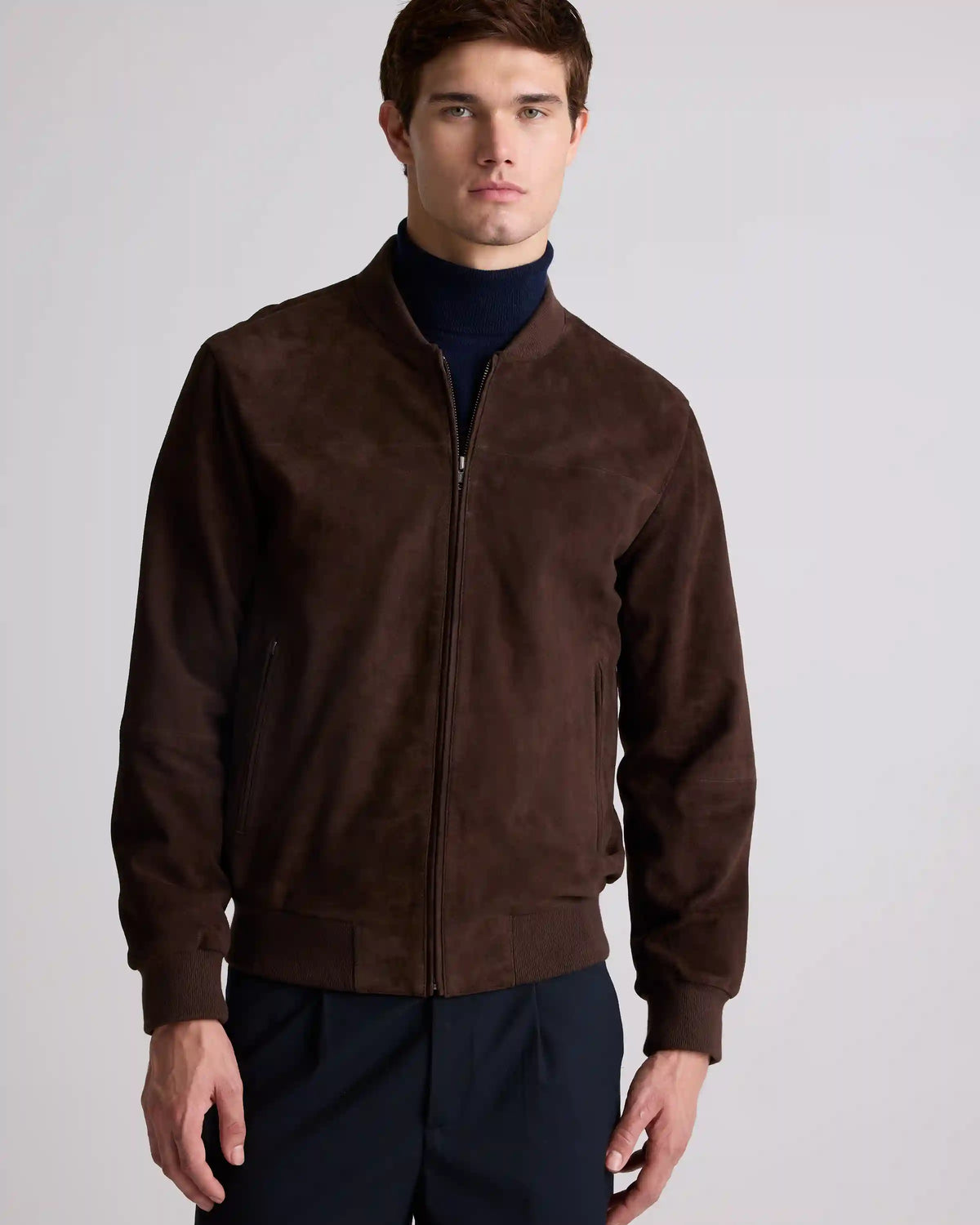 100% Suede Bomber Jacket