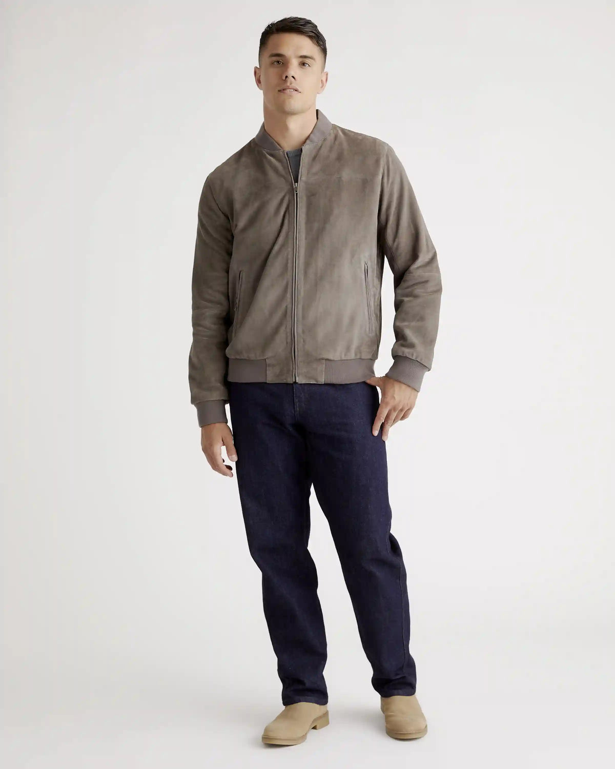 100% Suede Bomber Jacket