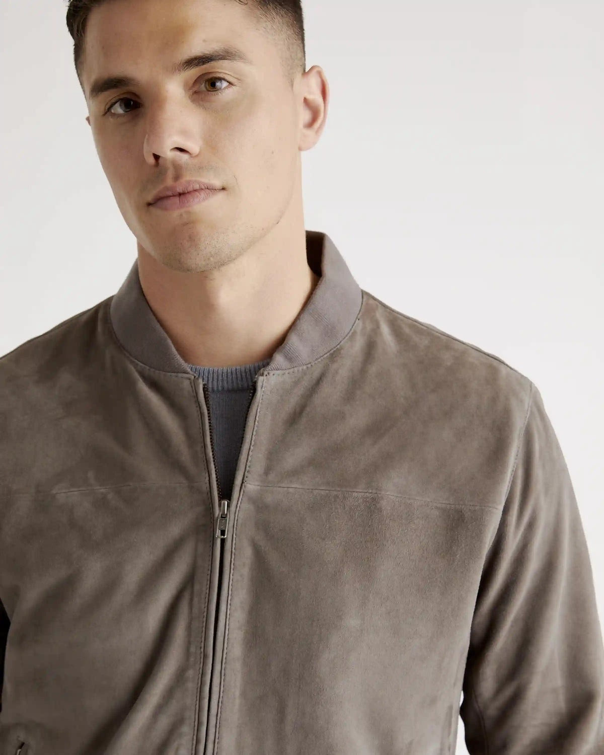 100% Suede Bomber Jacket