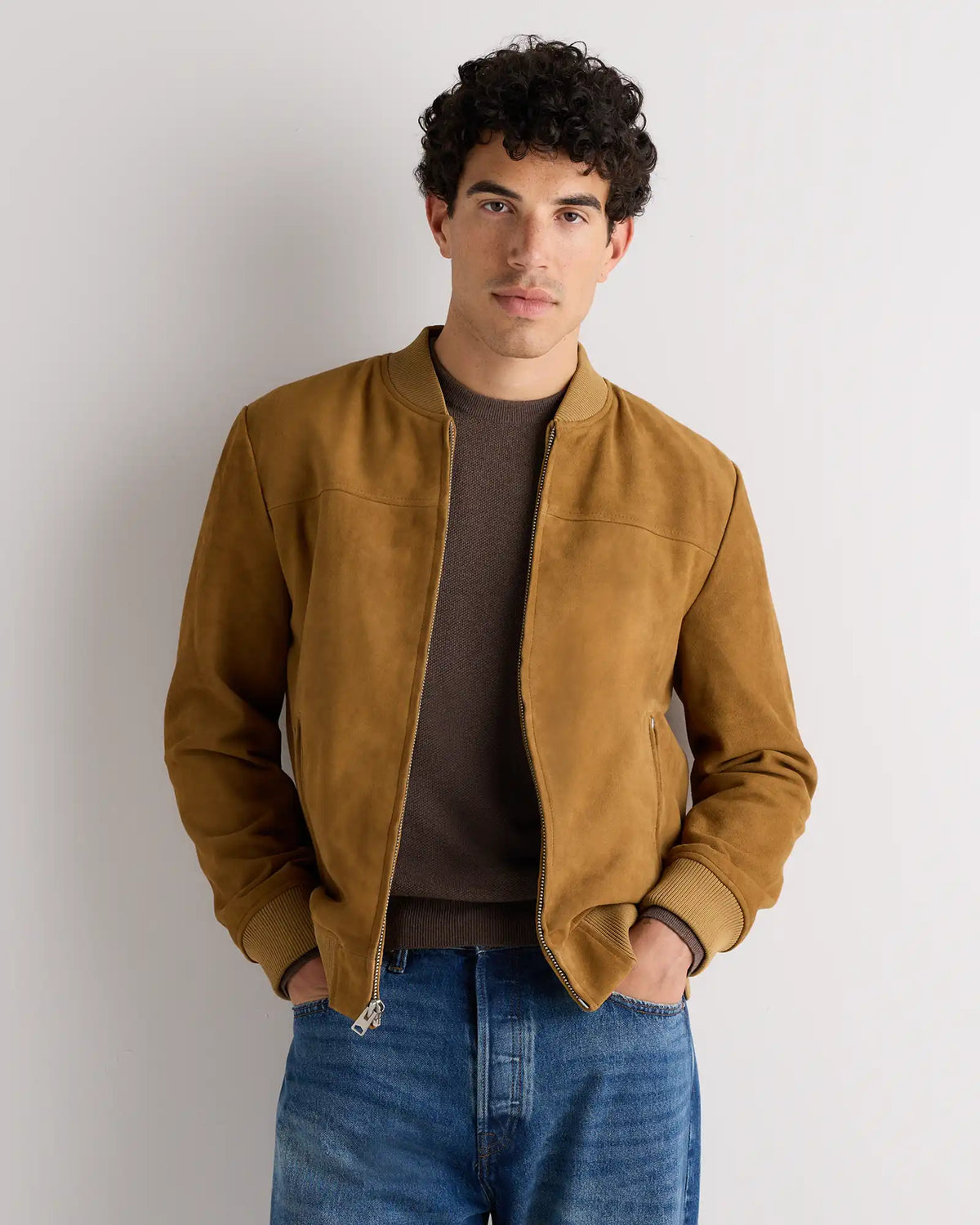 100% Suede Bomber Jacket