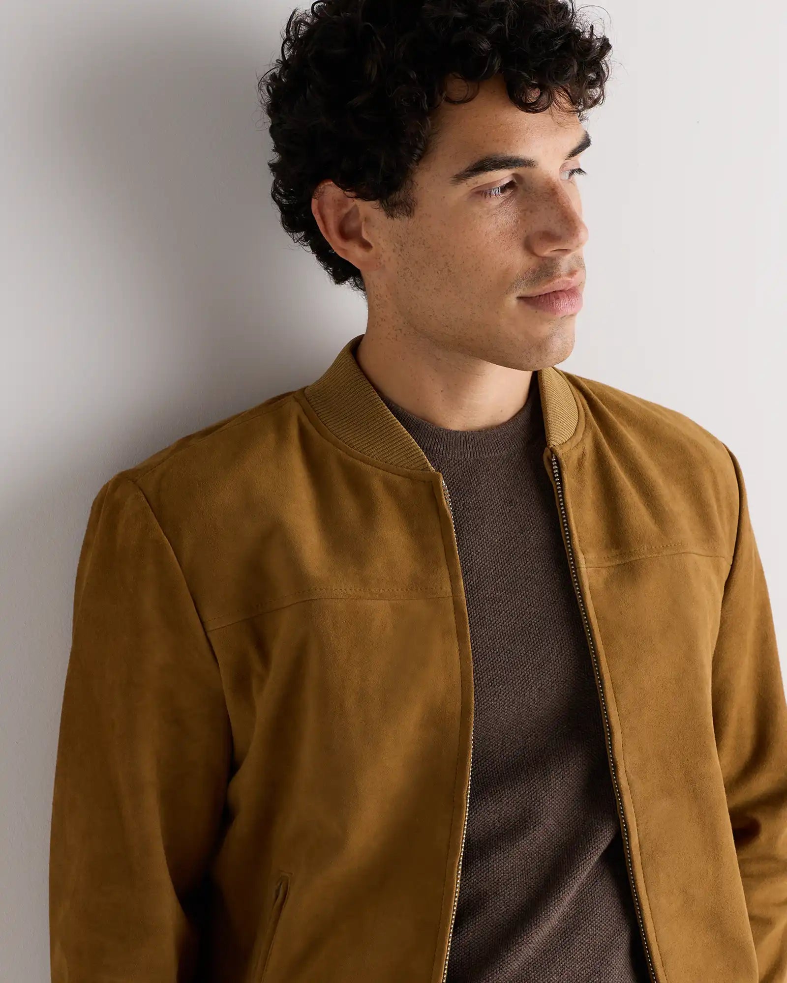 100% Suede Bomber Jacket