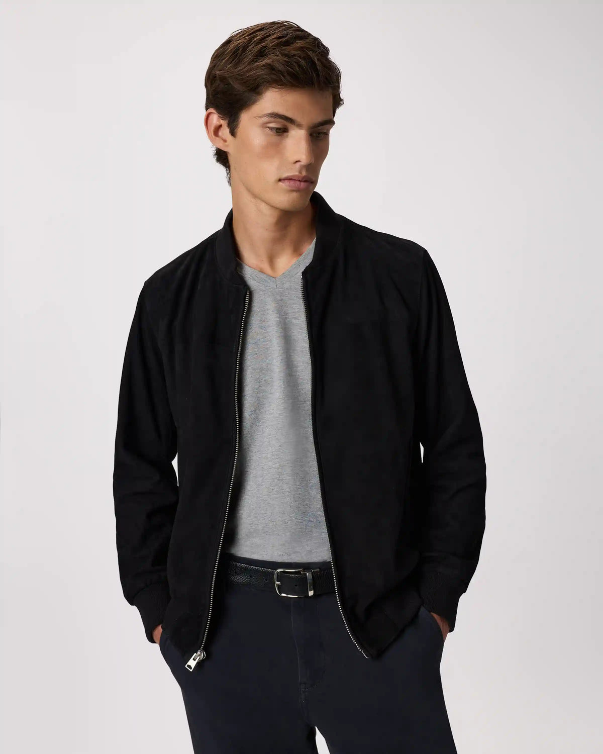 100% Suede Bomber Jacket