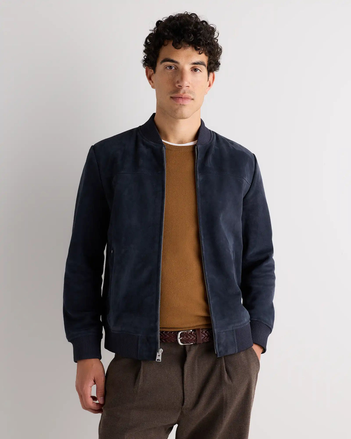 100% Suede Bomber Jacket