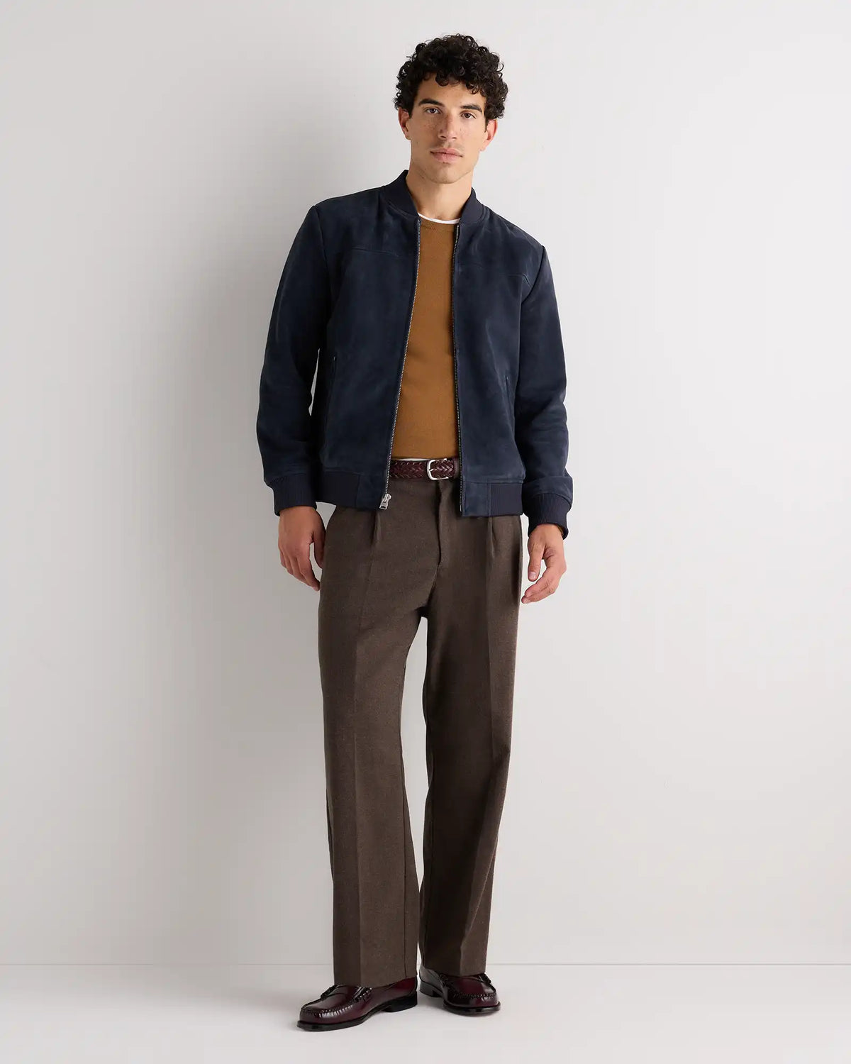 100% Suede Bomber Jacket