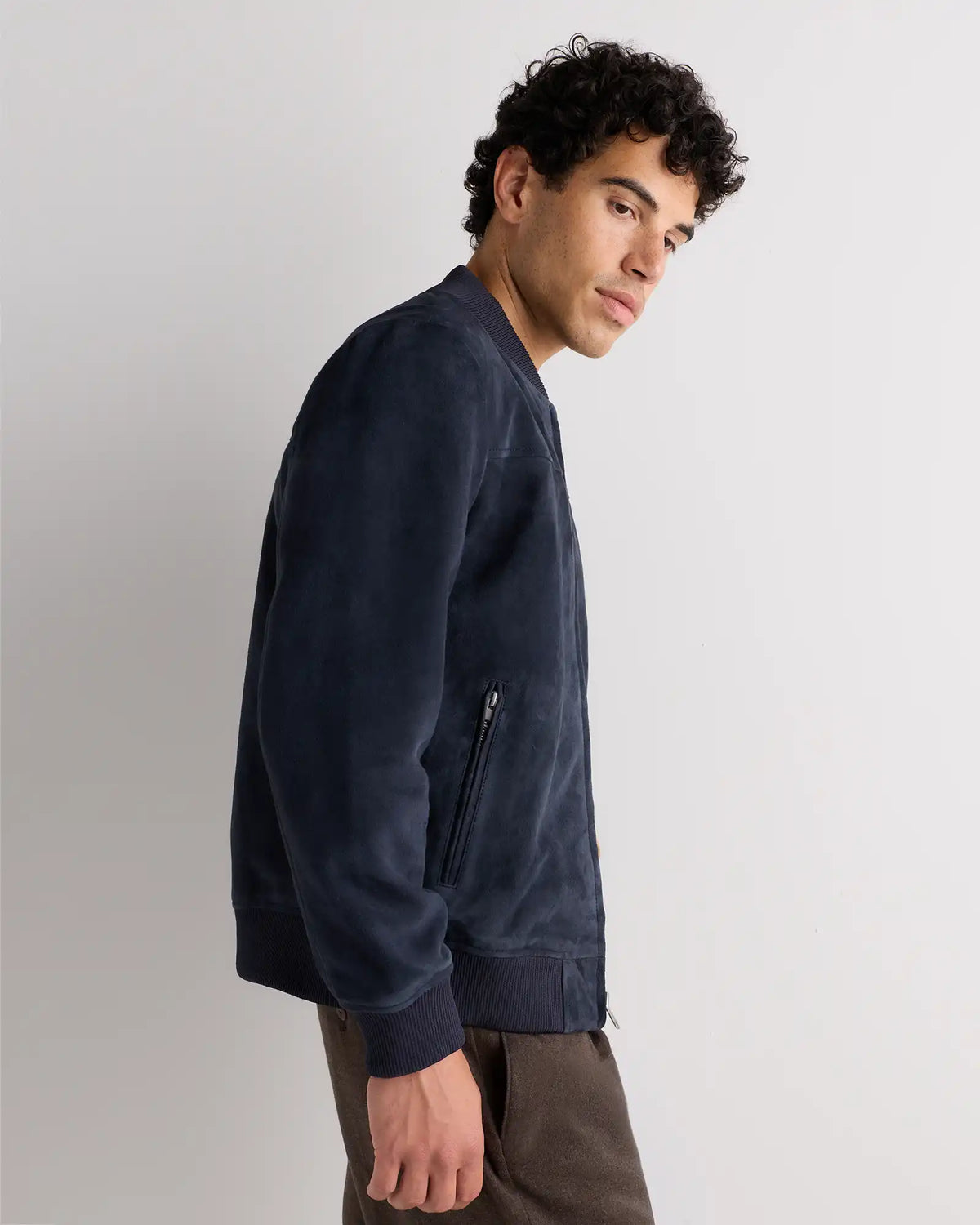 100% Suede Bomber Jacket