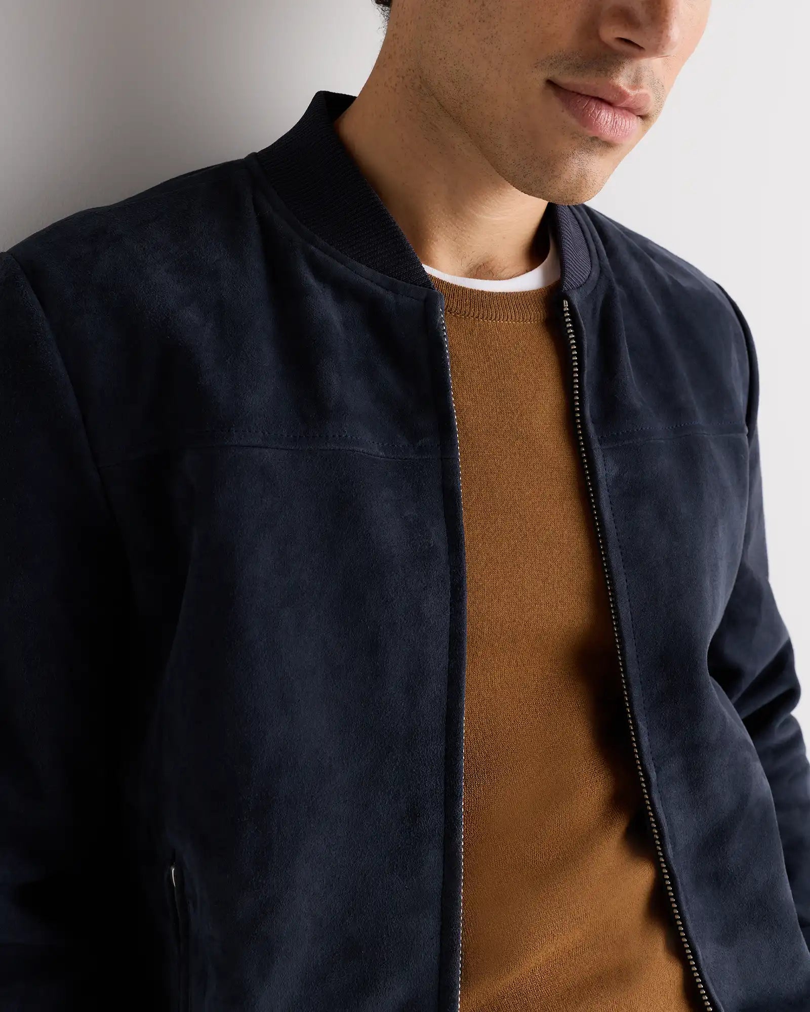 100% Suede Bomber Jacket