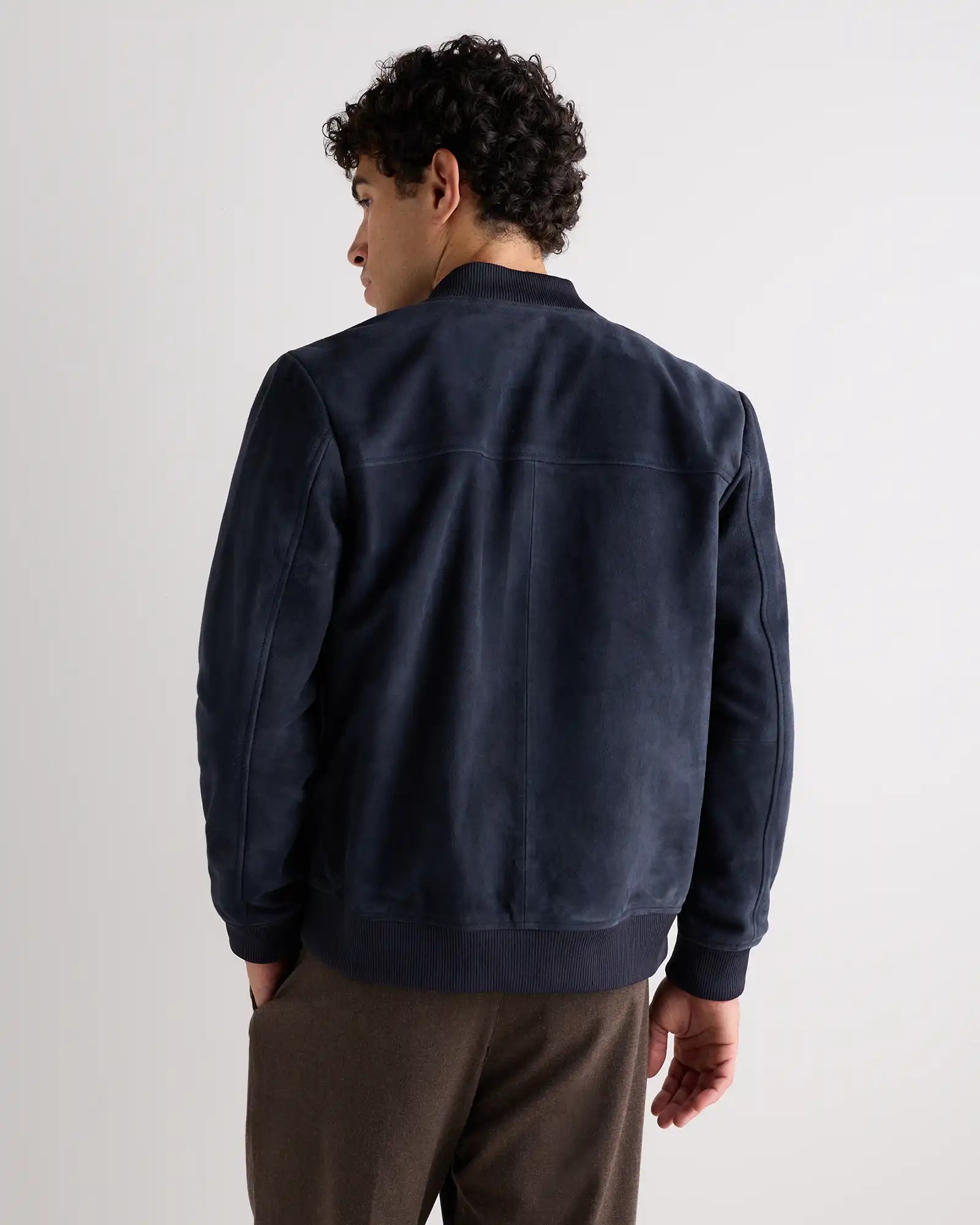 100% Suede Bomber Jacket