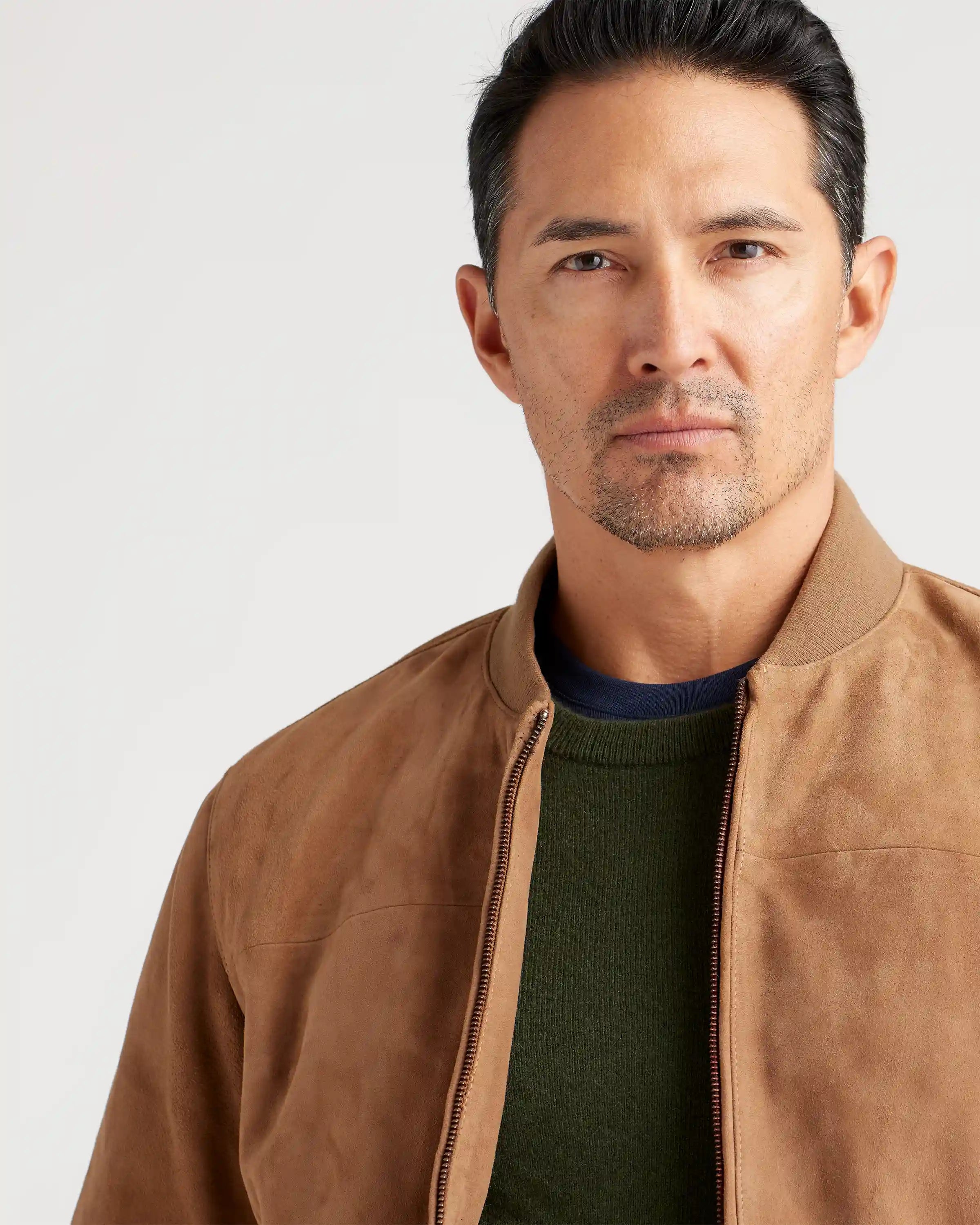 100% Suede Bomber Jacket