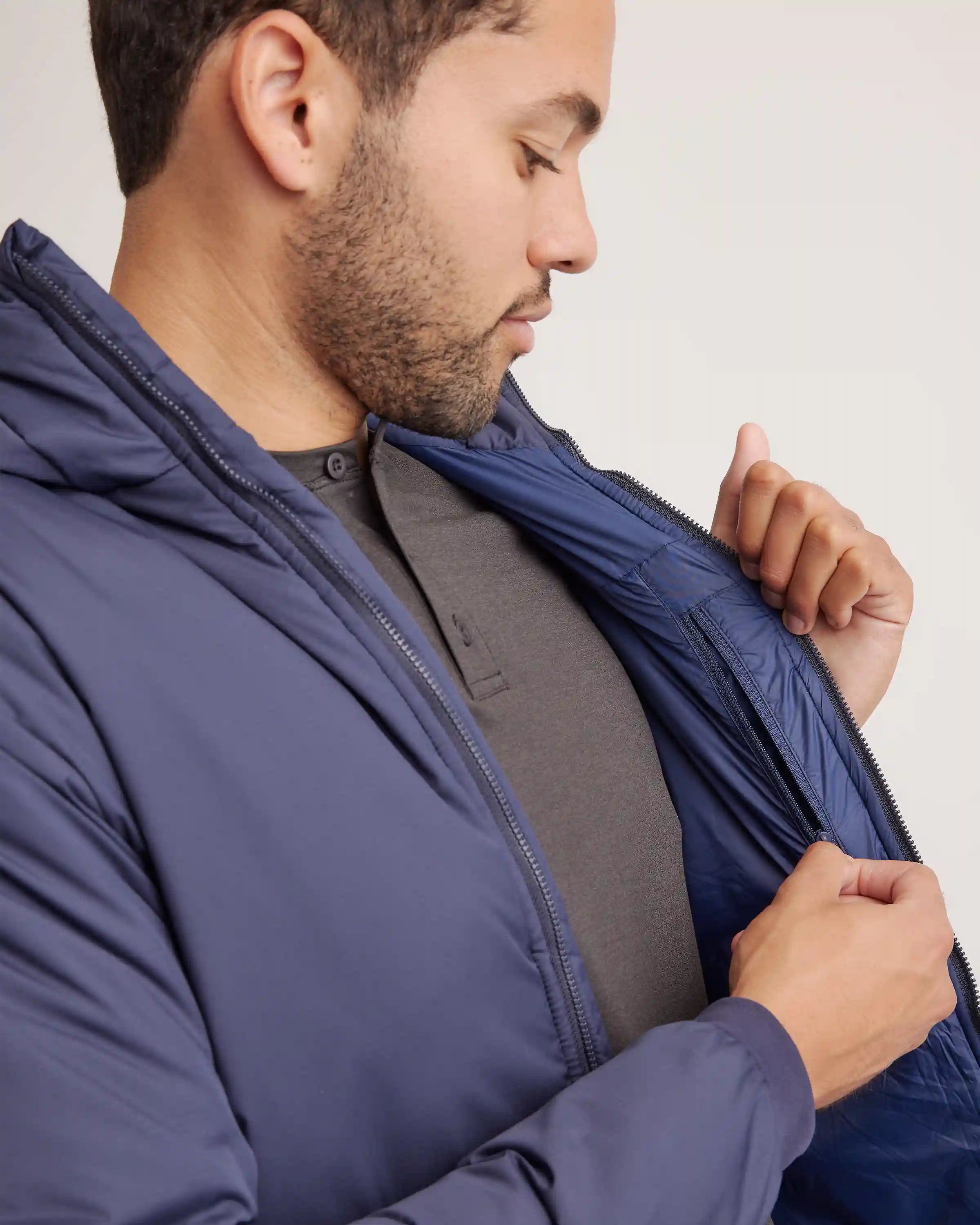 Hybrid Insulated Lightweight Hooded Jacket