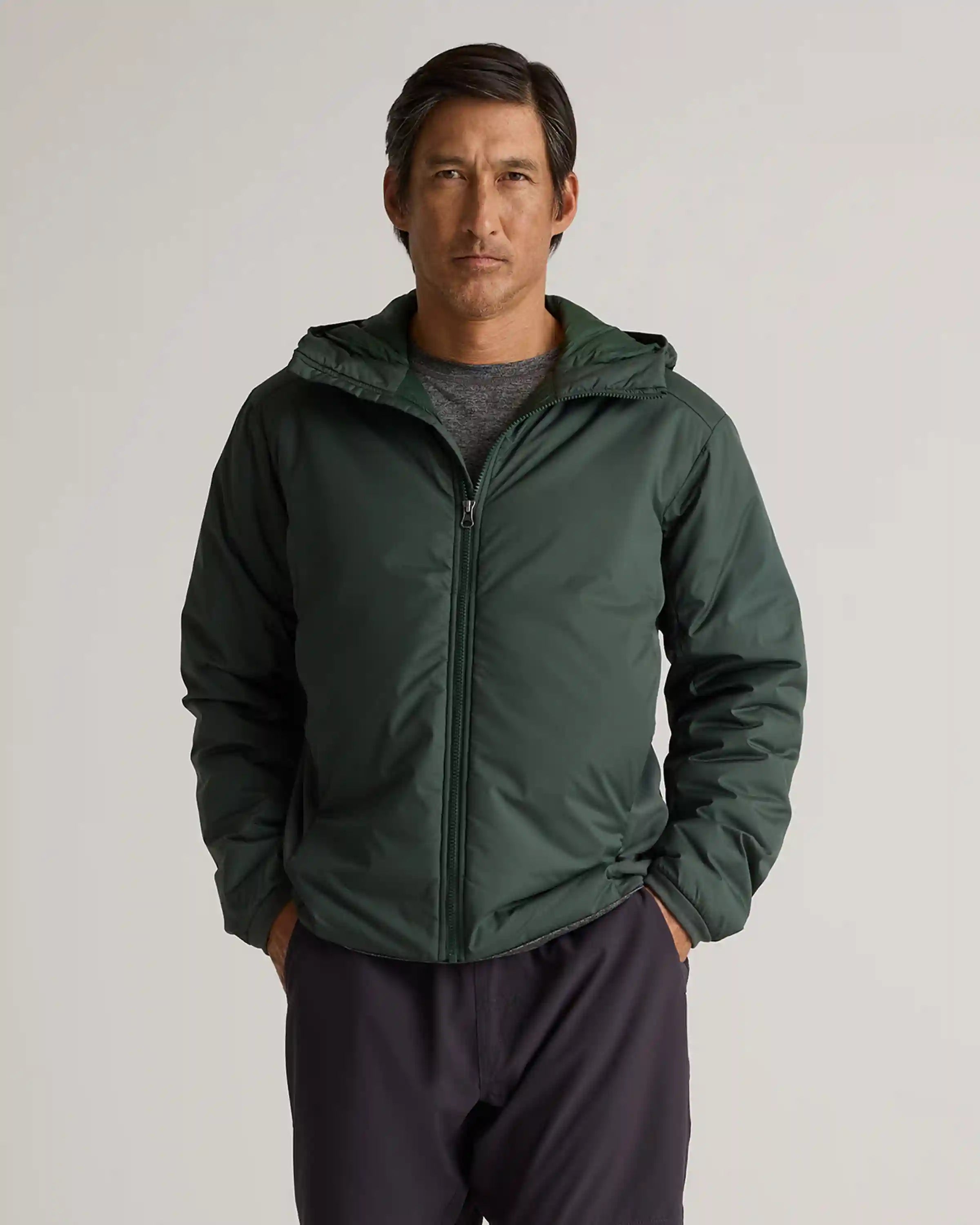 Hybrid Insulated Lightweight Hooded Jacket