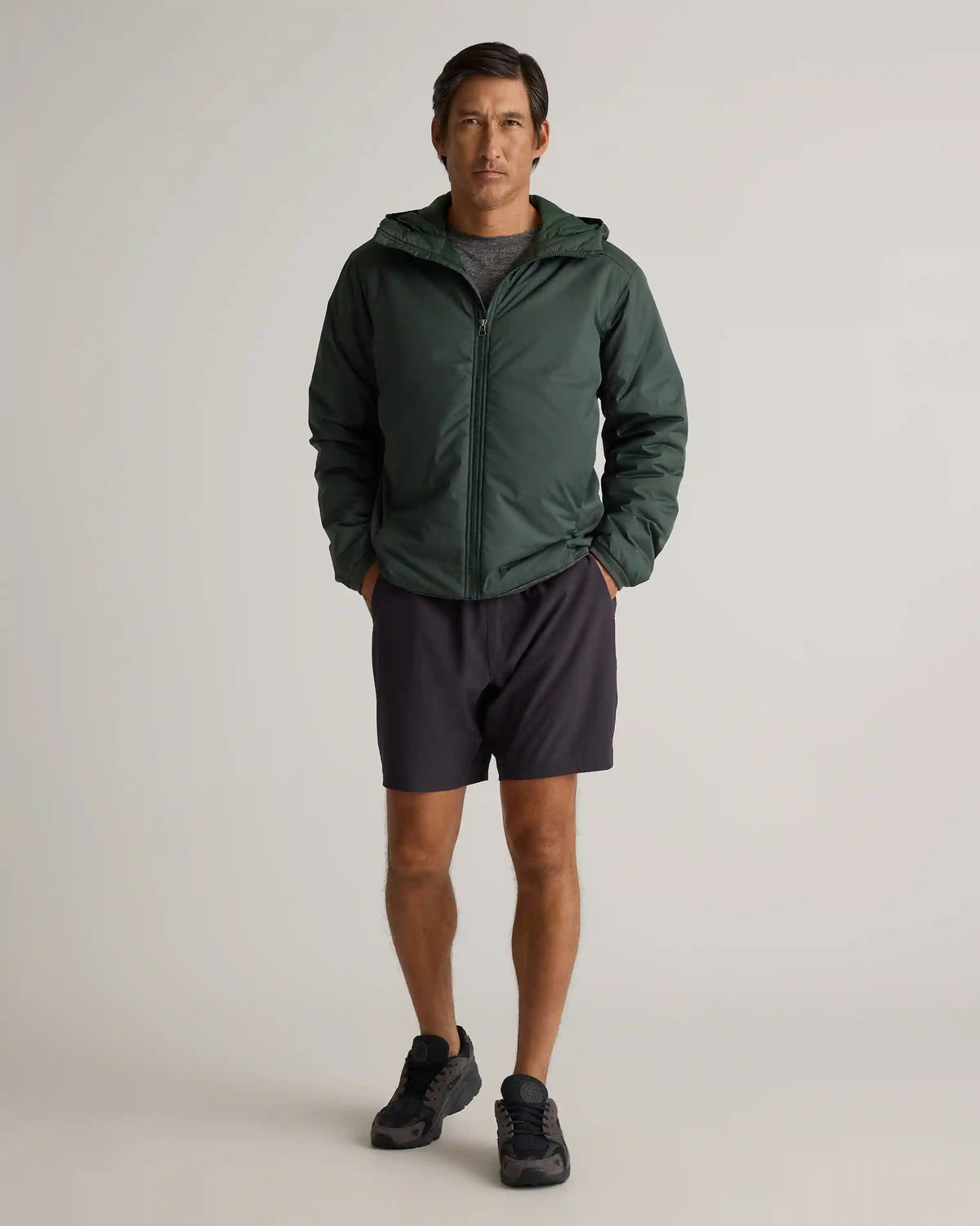Hybrid Insulated Lightweight Hooded Jacket
