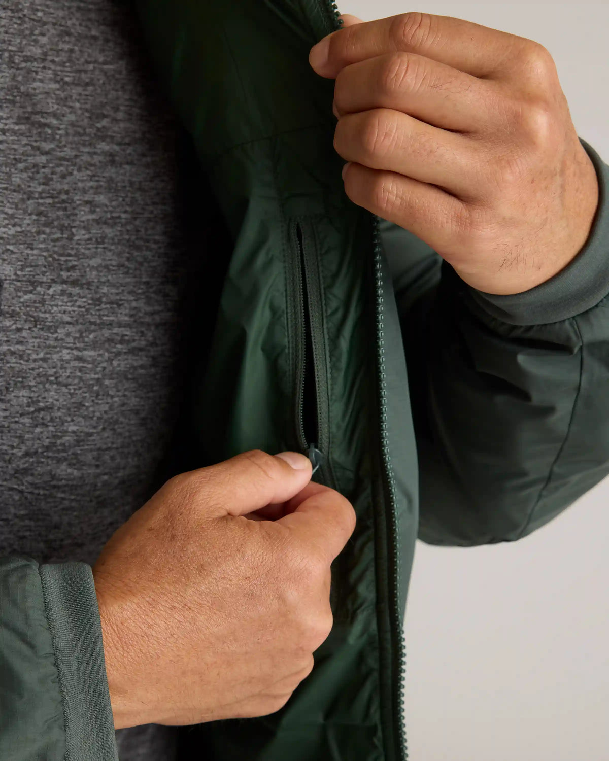 Hybrid Insulated Lightweight Hooded Jacket