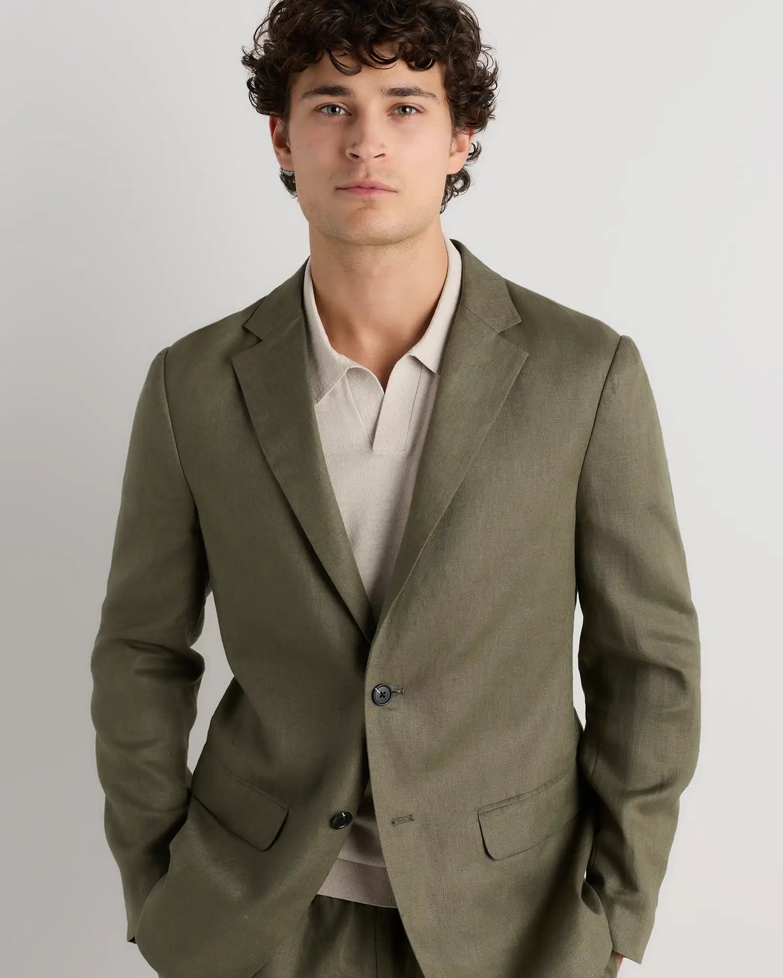 100% European Linen Blazer
