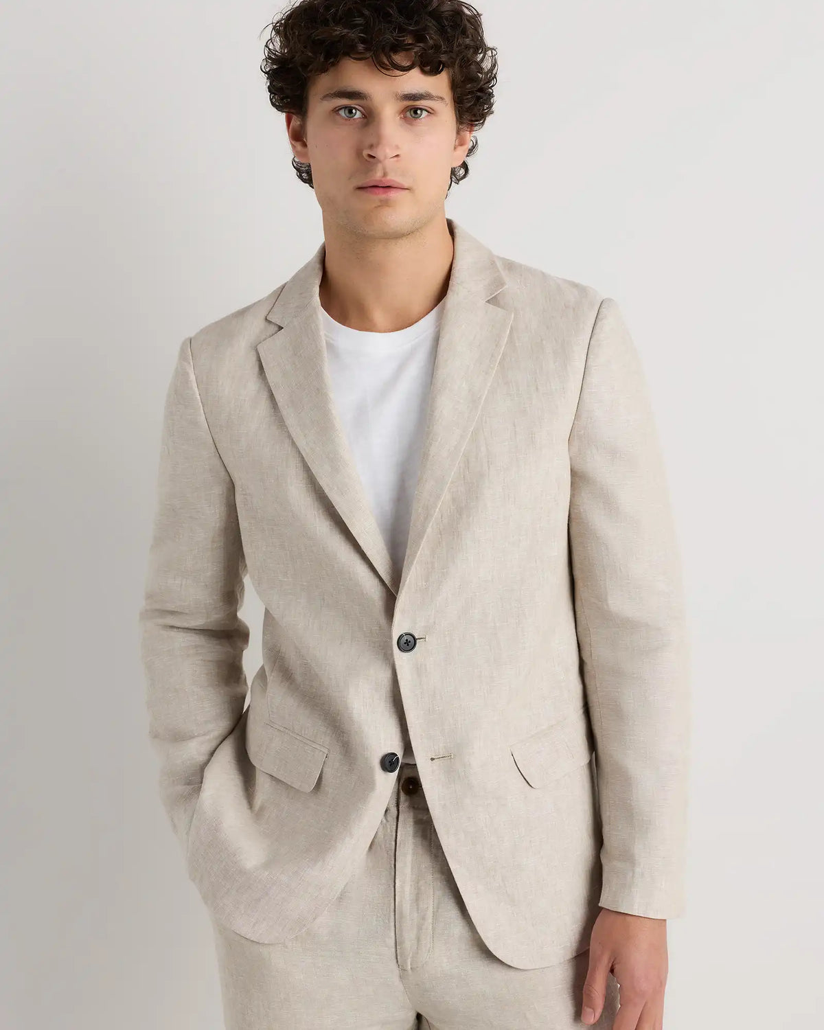 100% European Linen Blazer