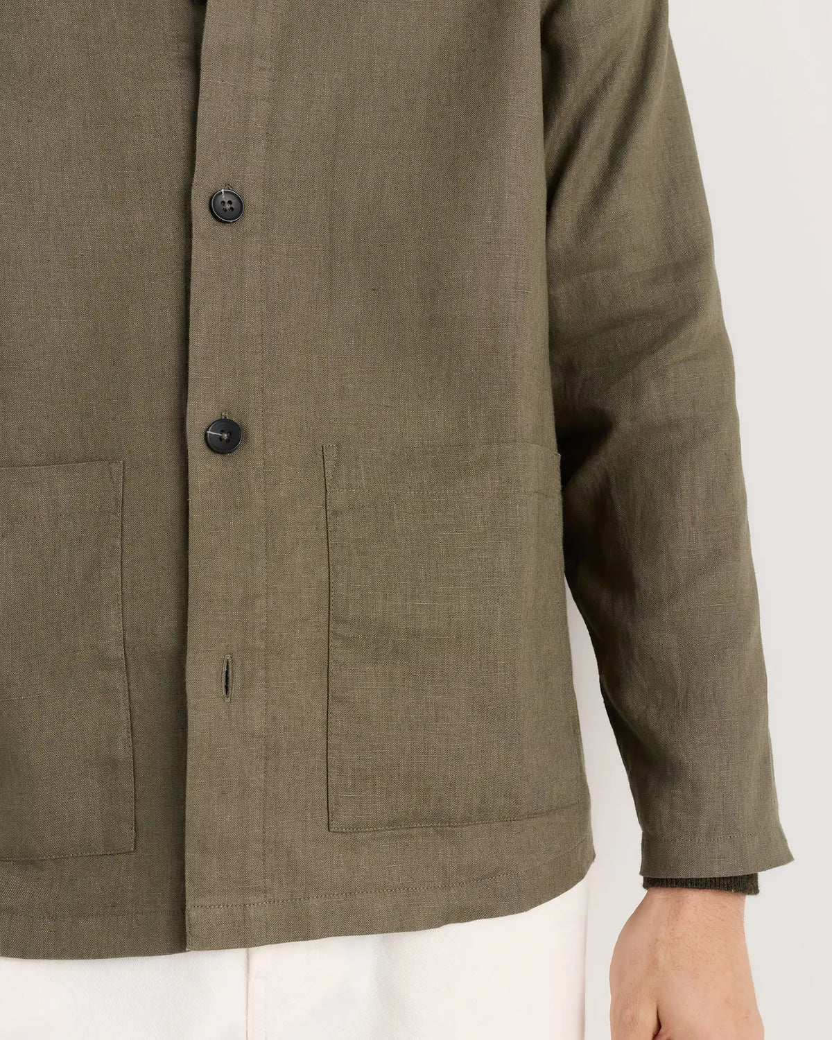 100% European Linen Chore Jacket