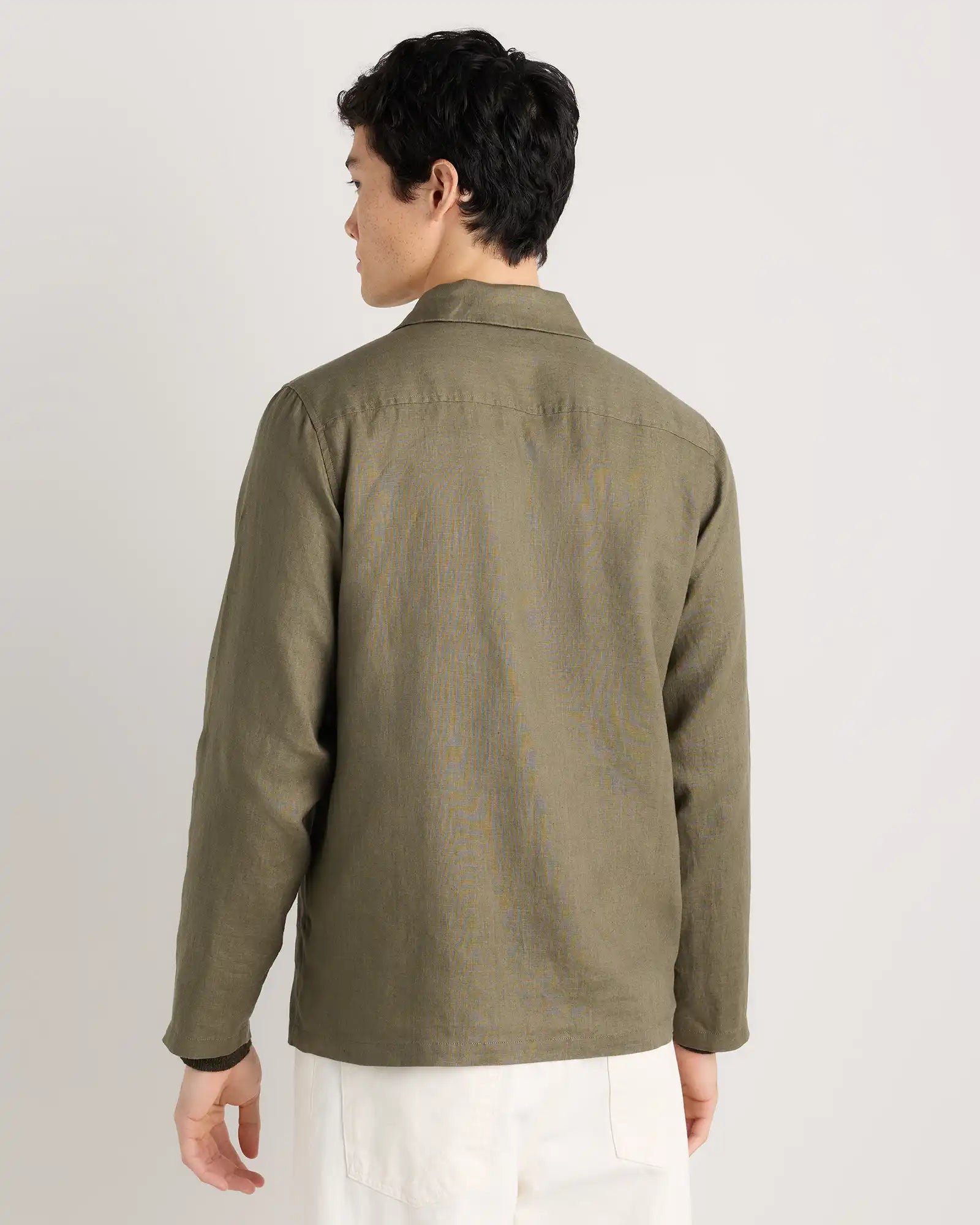 100% European Linen Chore Jacket