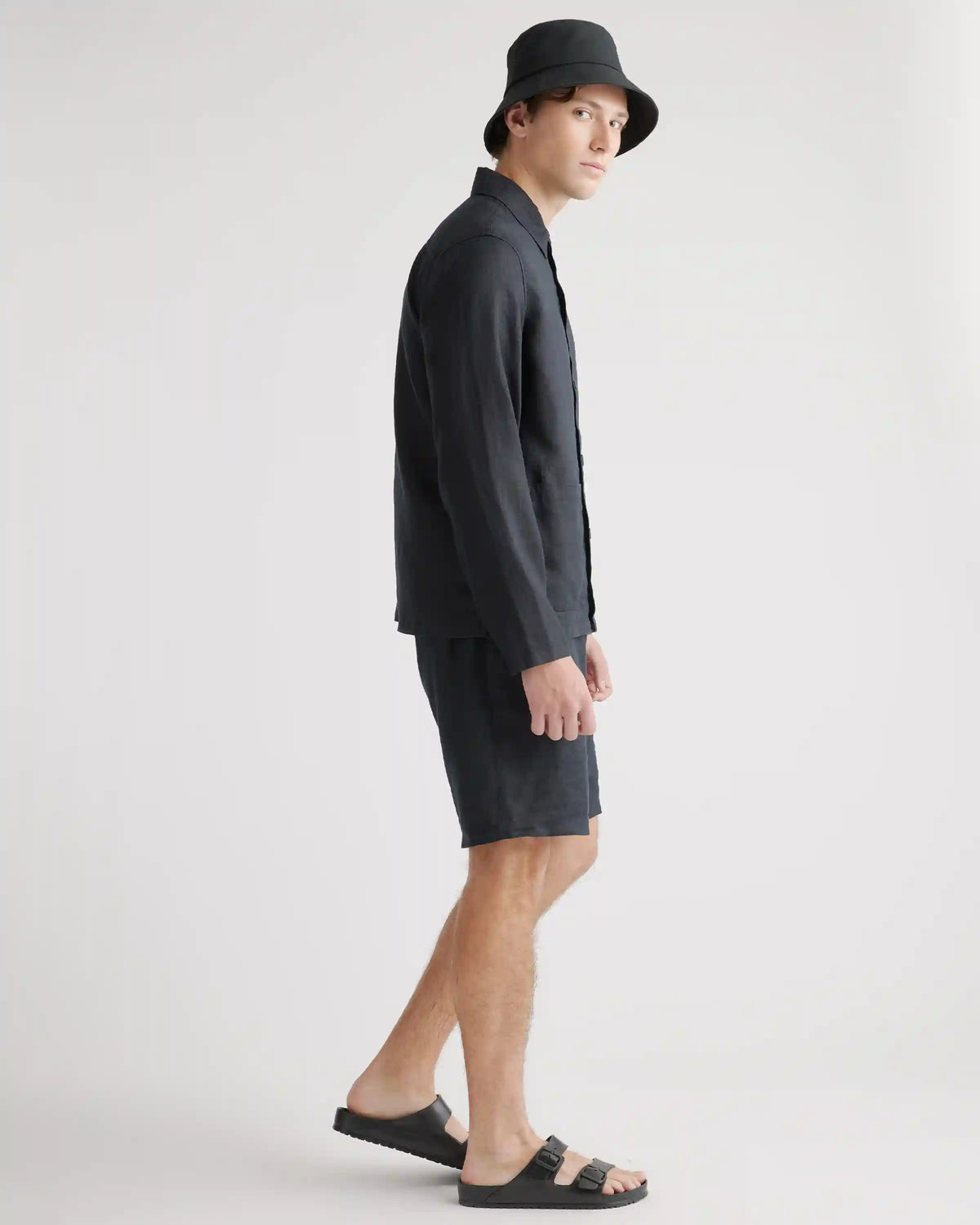 100% European Linen Chore Jacket