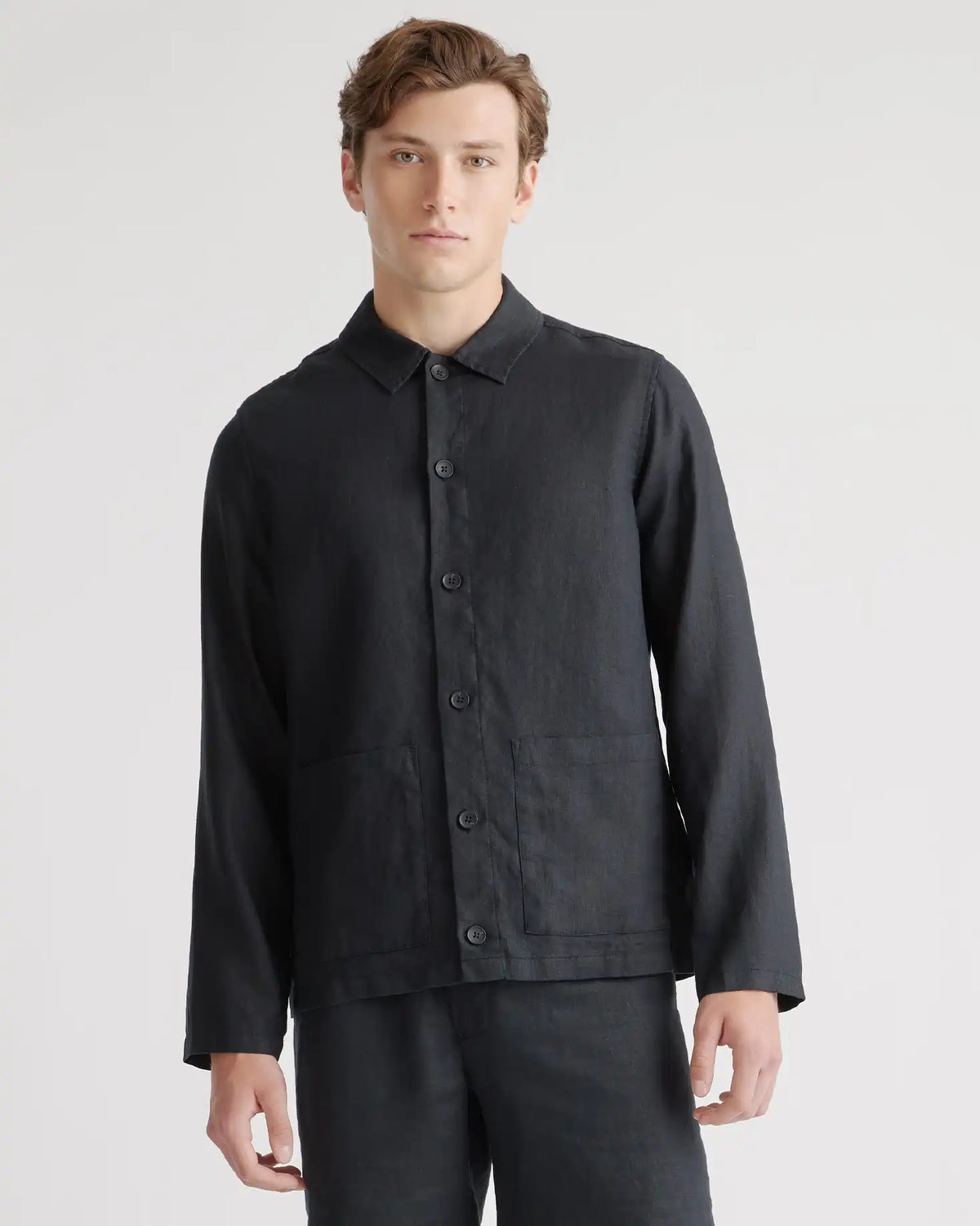100% European Linen Chore Jacket