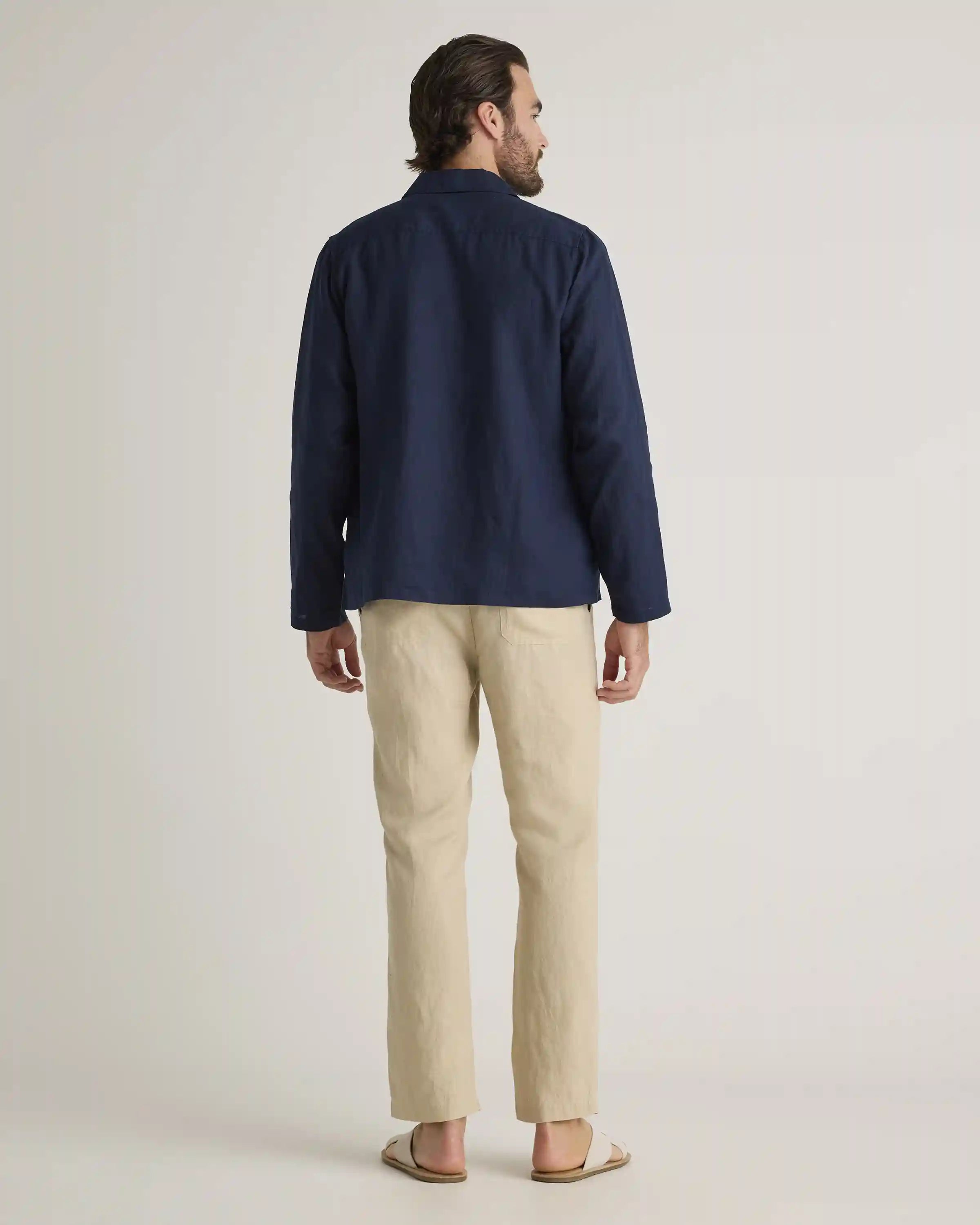 100% European Linen Chore Jacket