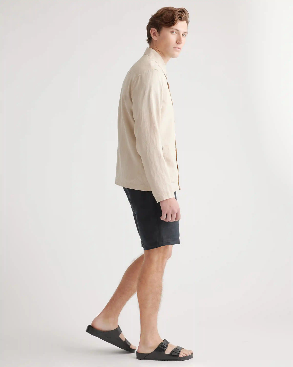 100% European Linen Chore Jacket