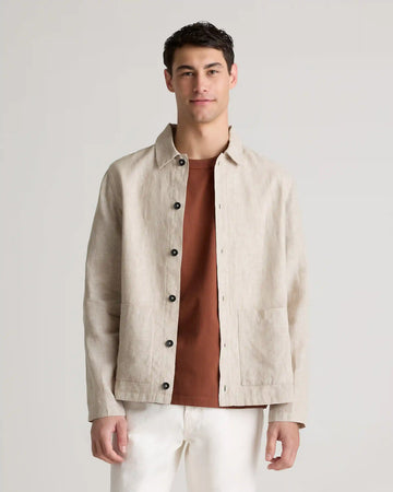 100% European Linen Chore Jacket