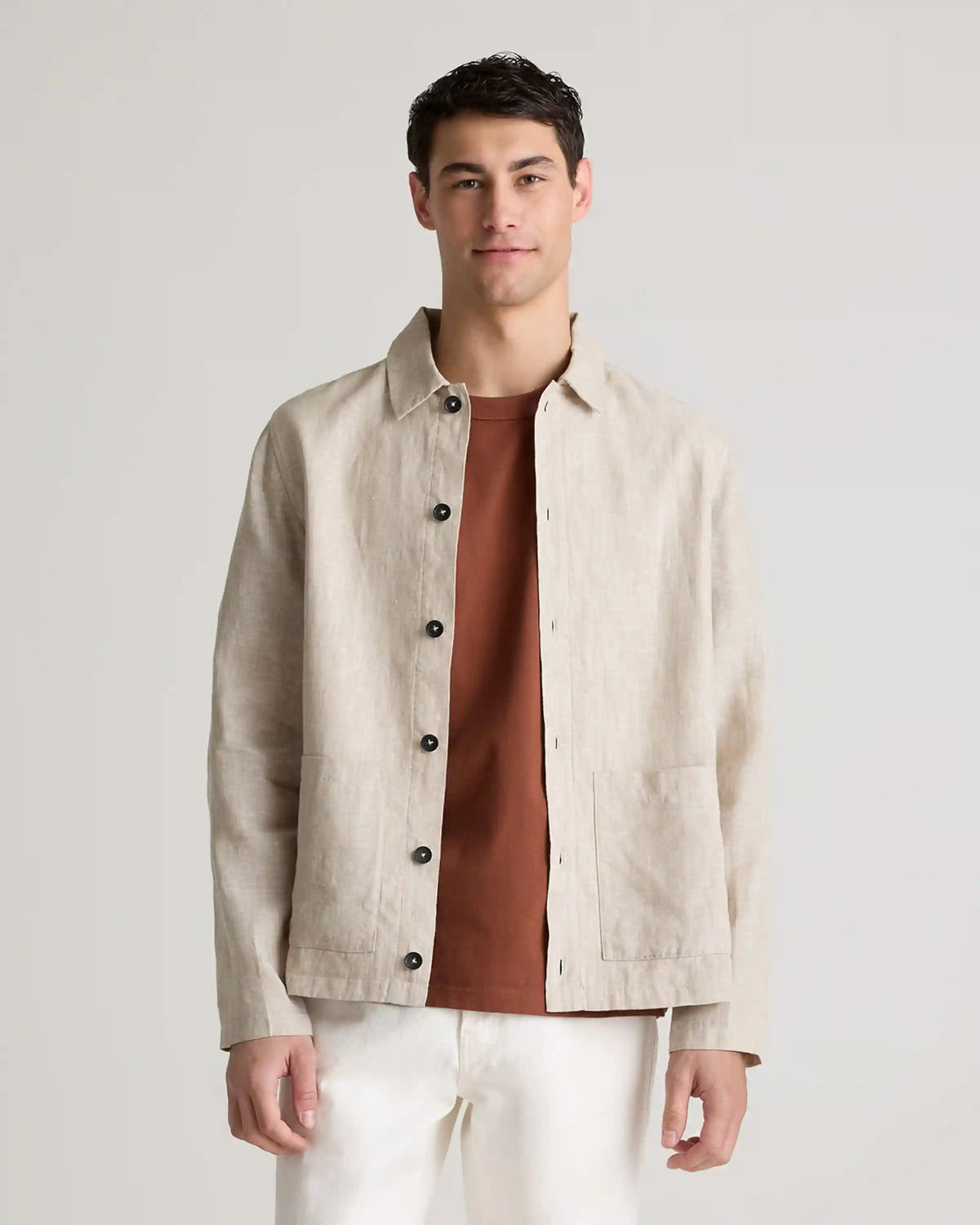 100% European Linen Chore Jacket