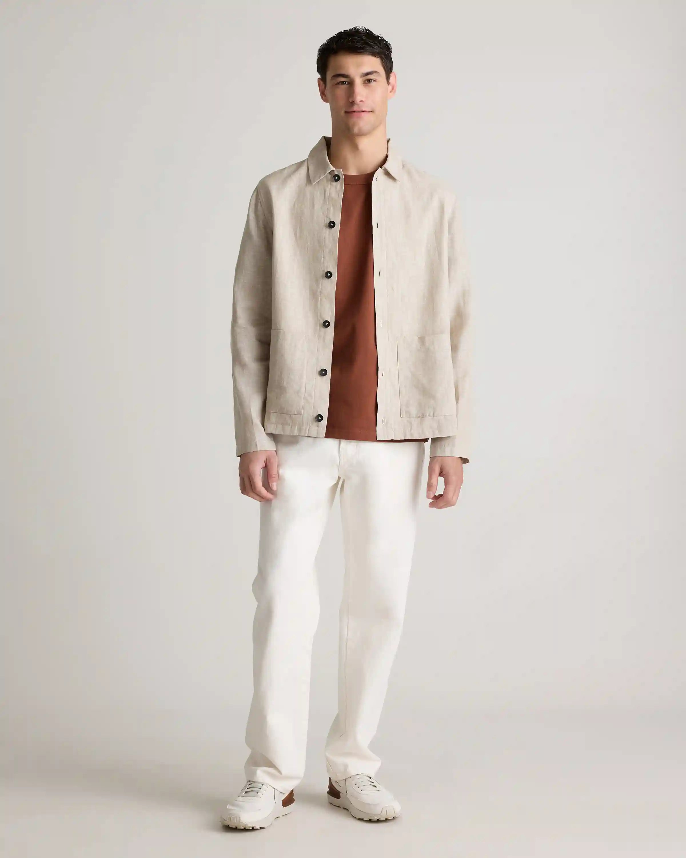 100% European Linen Chore Jacket