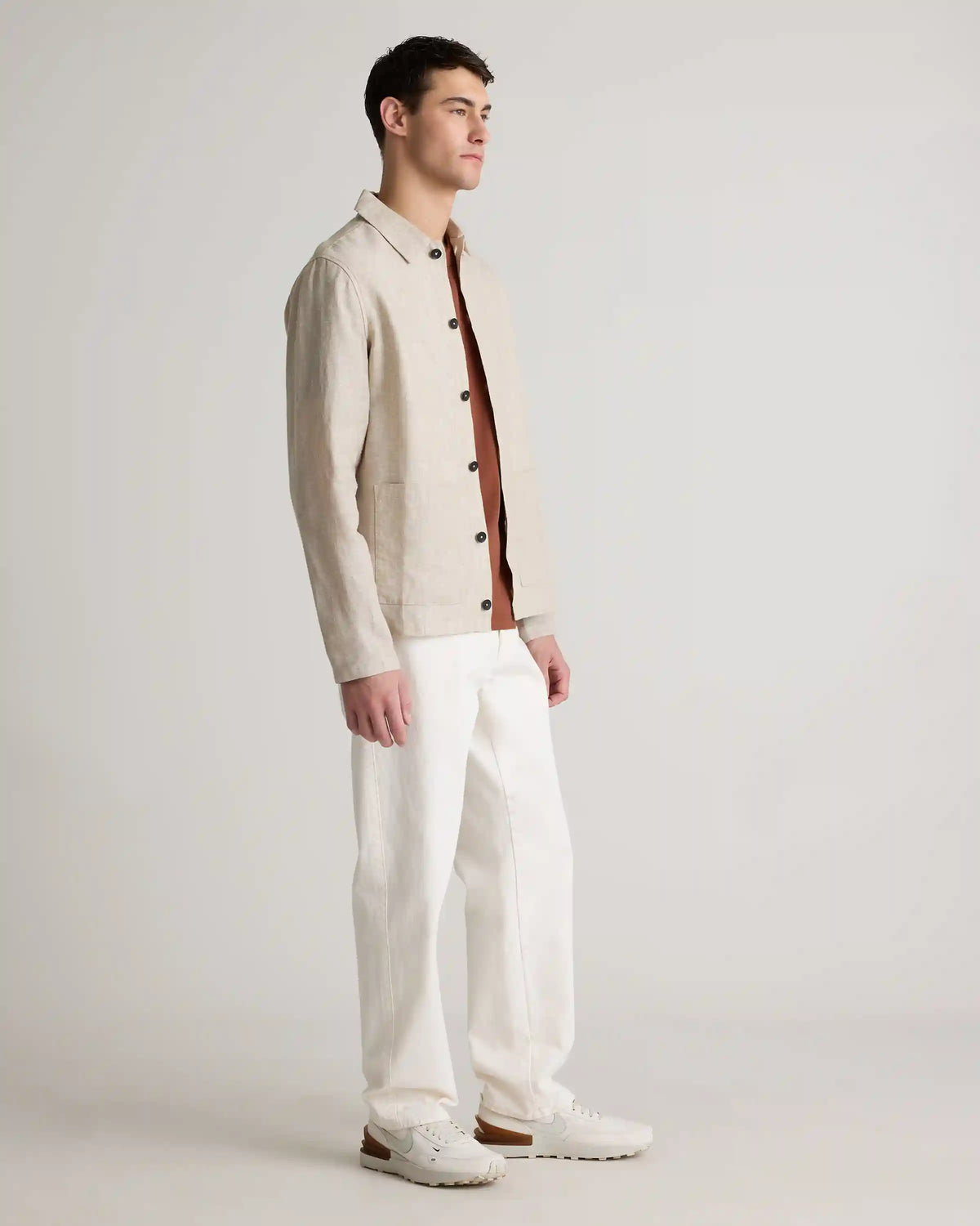 100% European Linen Chore Jacket