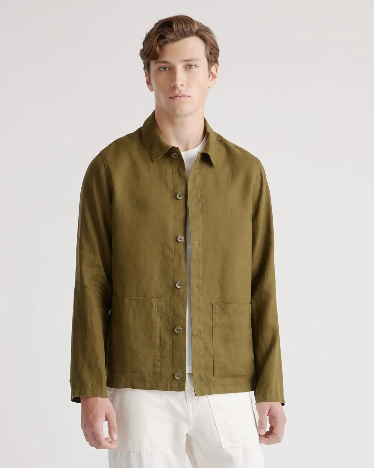 100% European Linen Chore Jacket