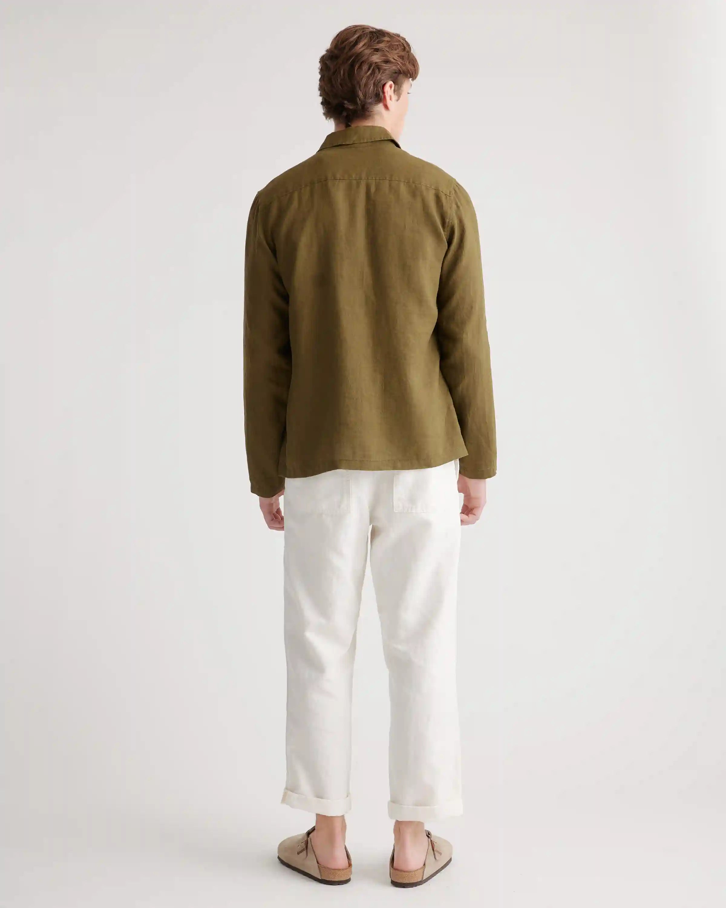 100% European Linen Chore Jacket