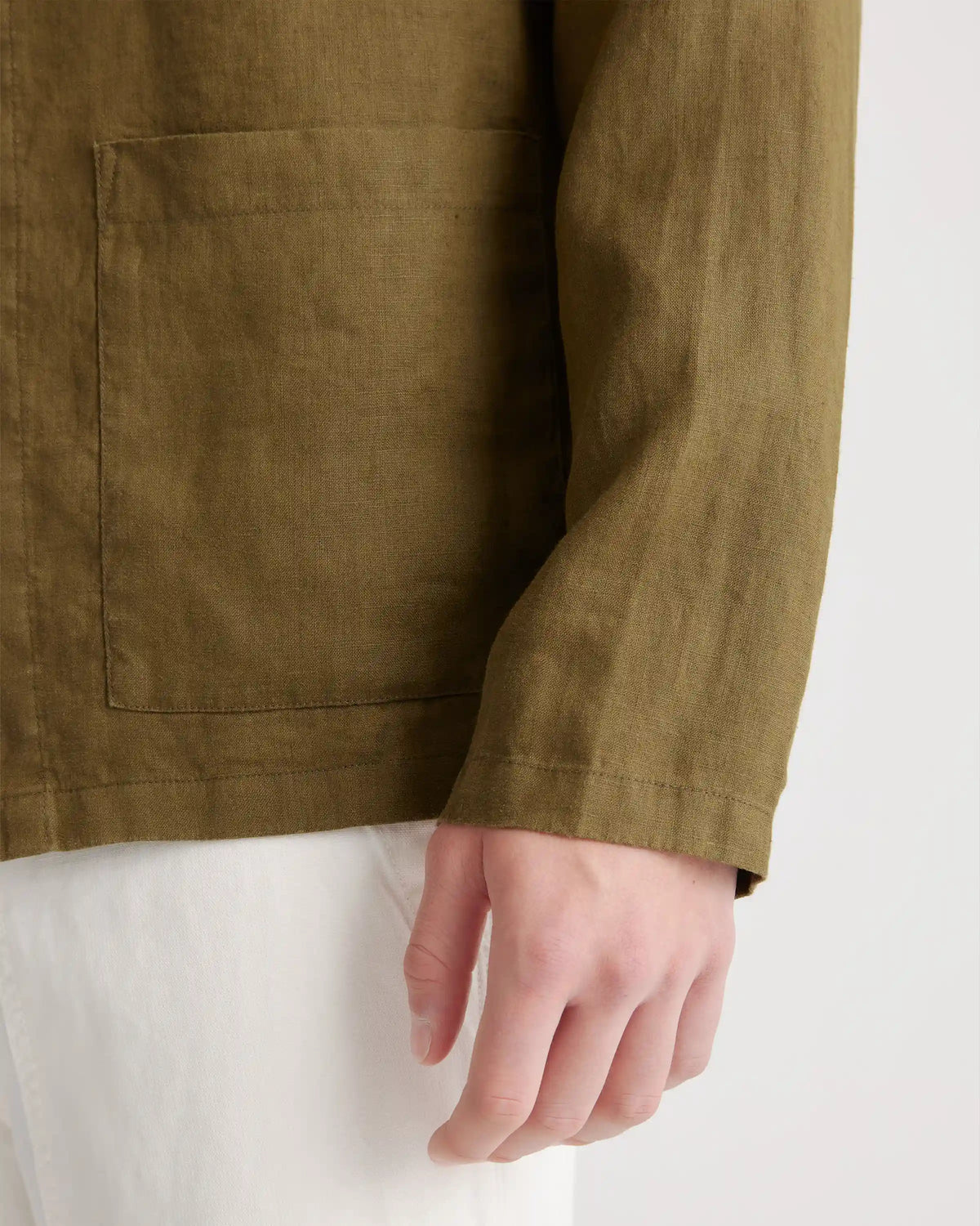 100% European Linen Chore Jacket