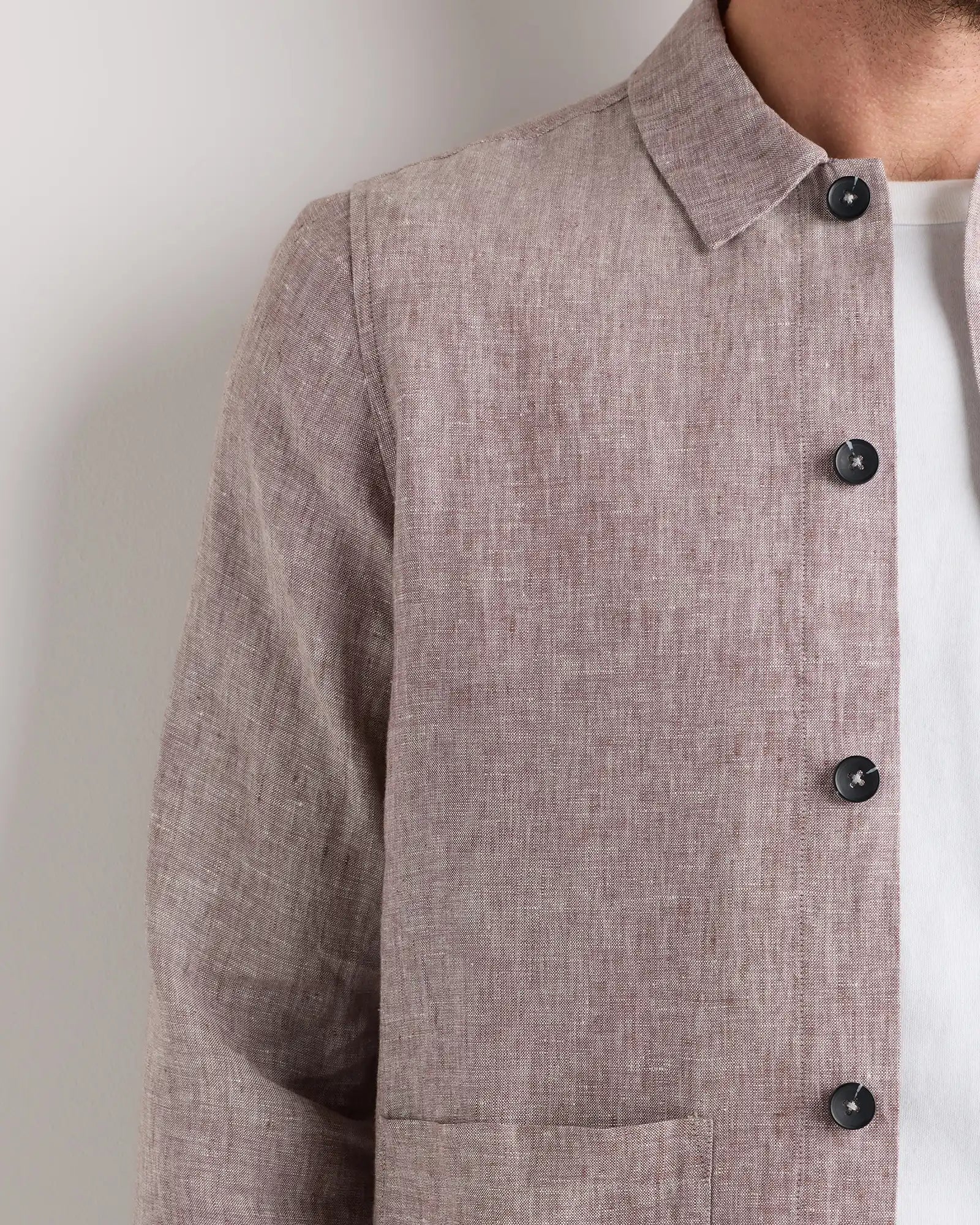 100% European Linen Chore Jacket