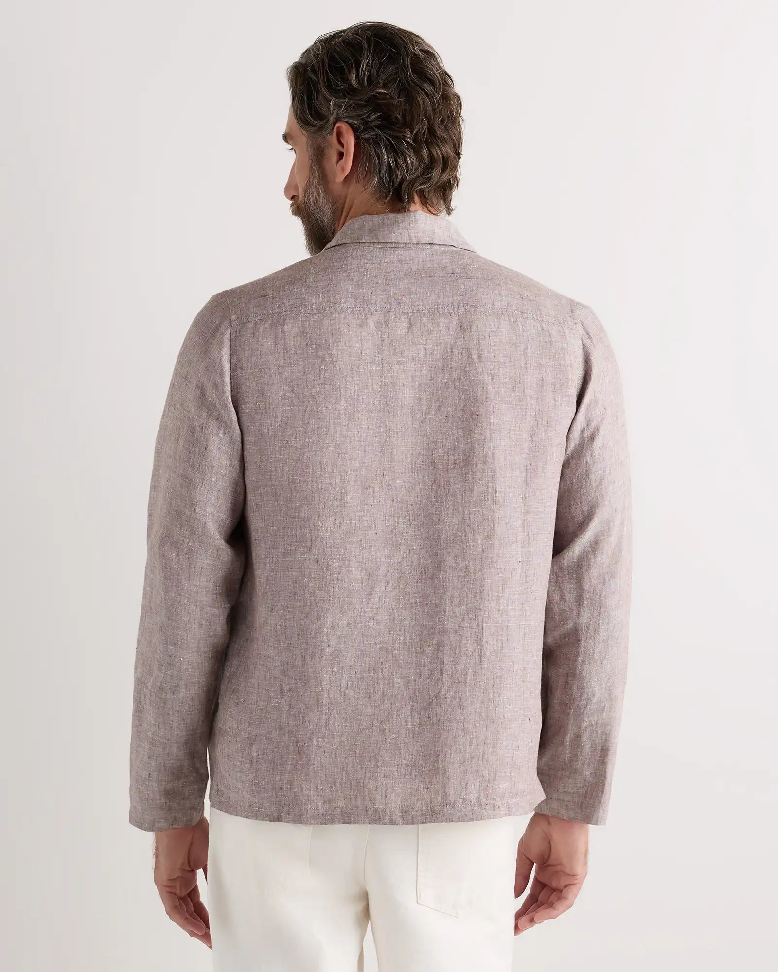 100% European Linen Chore Jacket