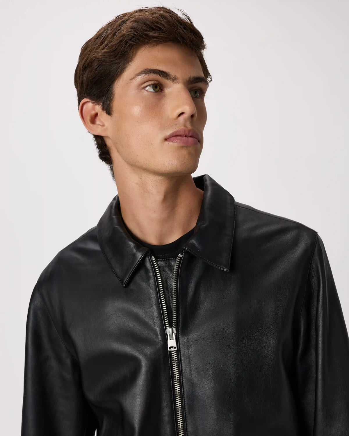 100% Leather Harrington Jacket