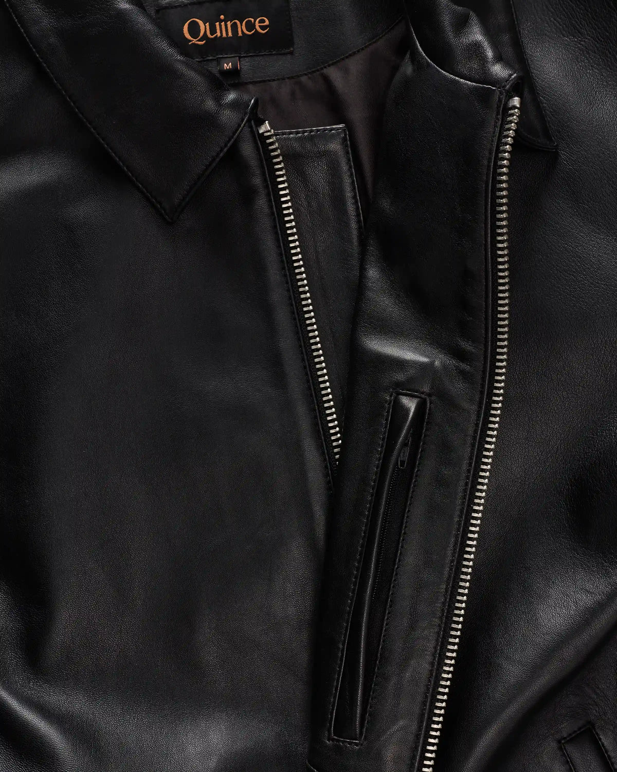 100% Leather Harrington Jacket