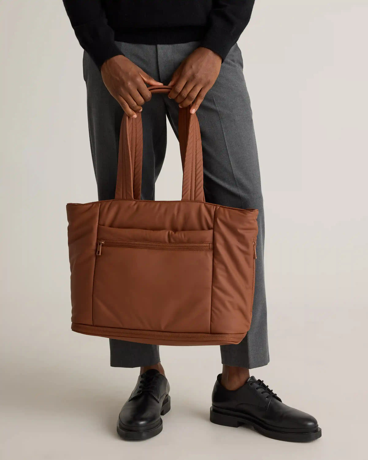 Water Repellent Puff Expandable Tote