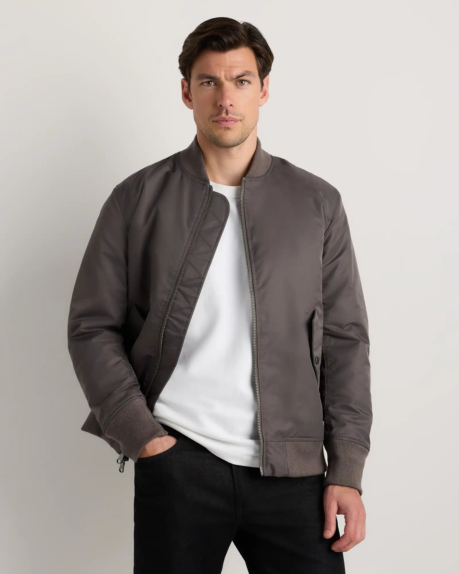 Flight Nylon Bomber Jacket