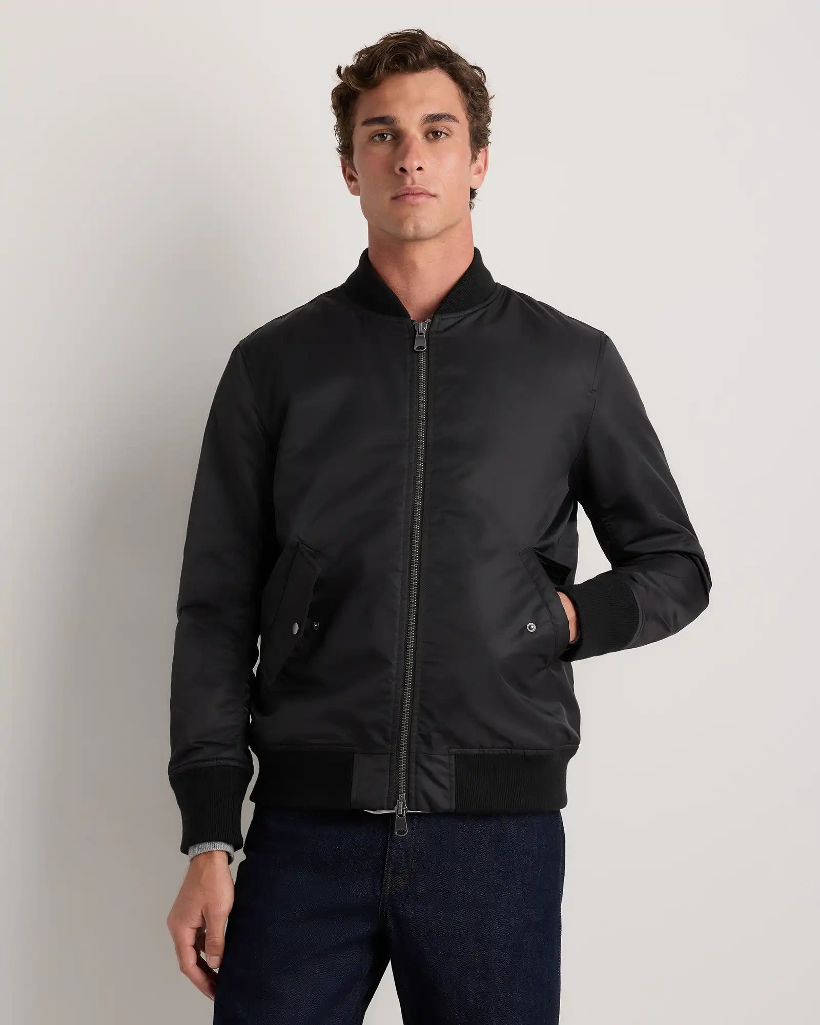 Flight Nylon Bomber Jacket