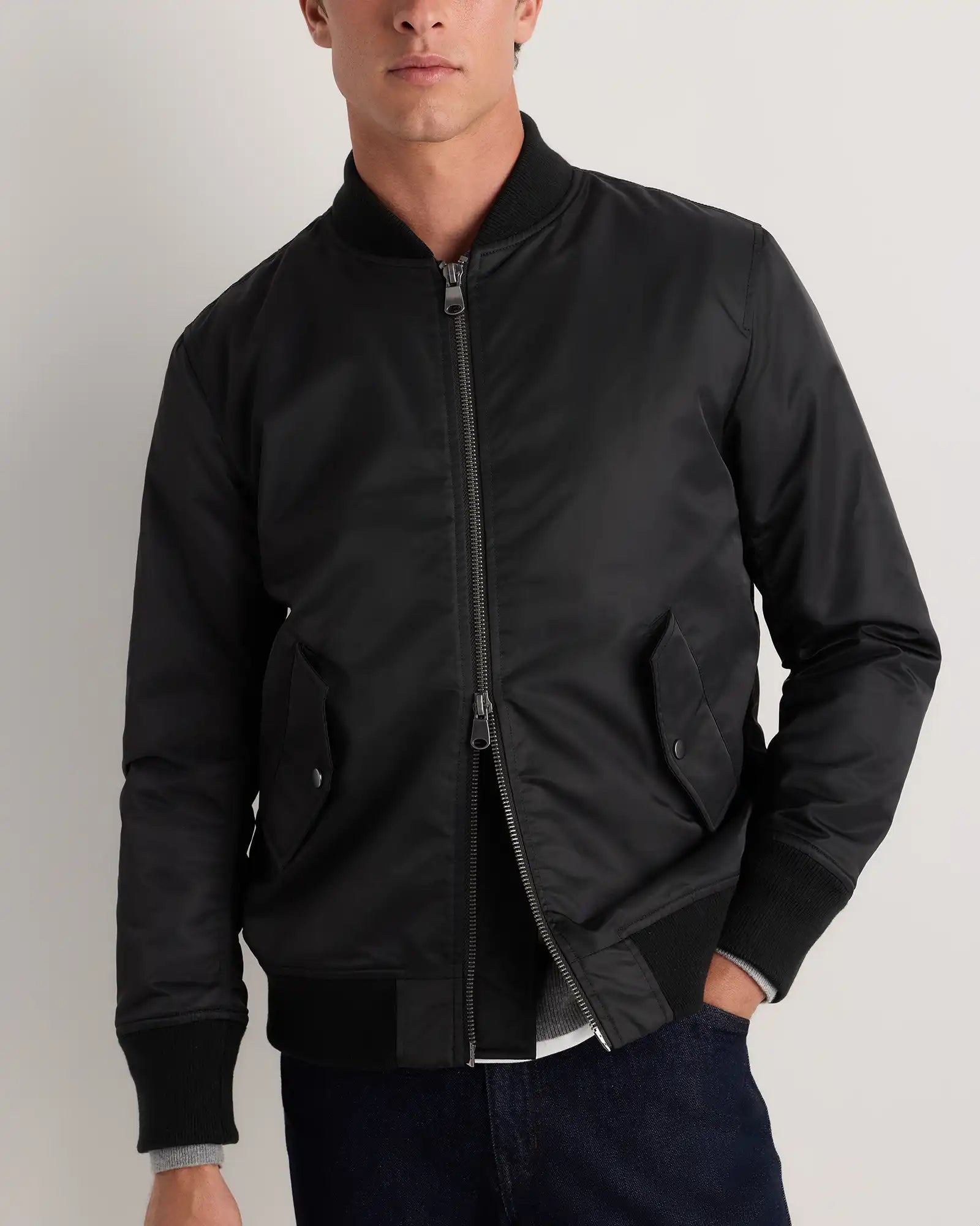Flight Nylon Bomber Jacket