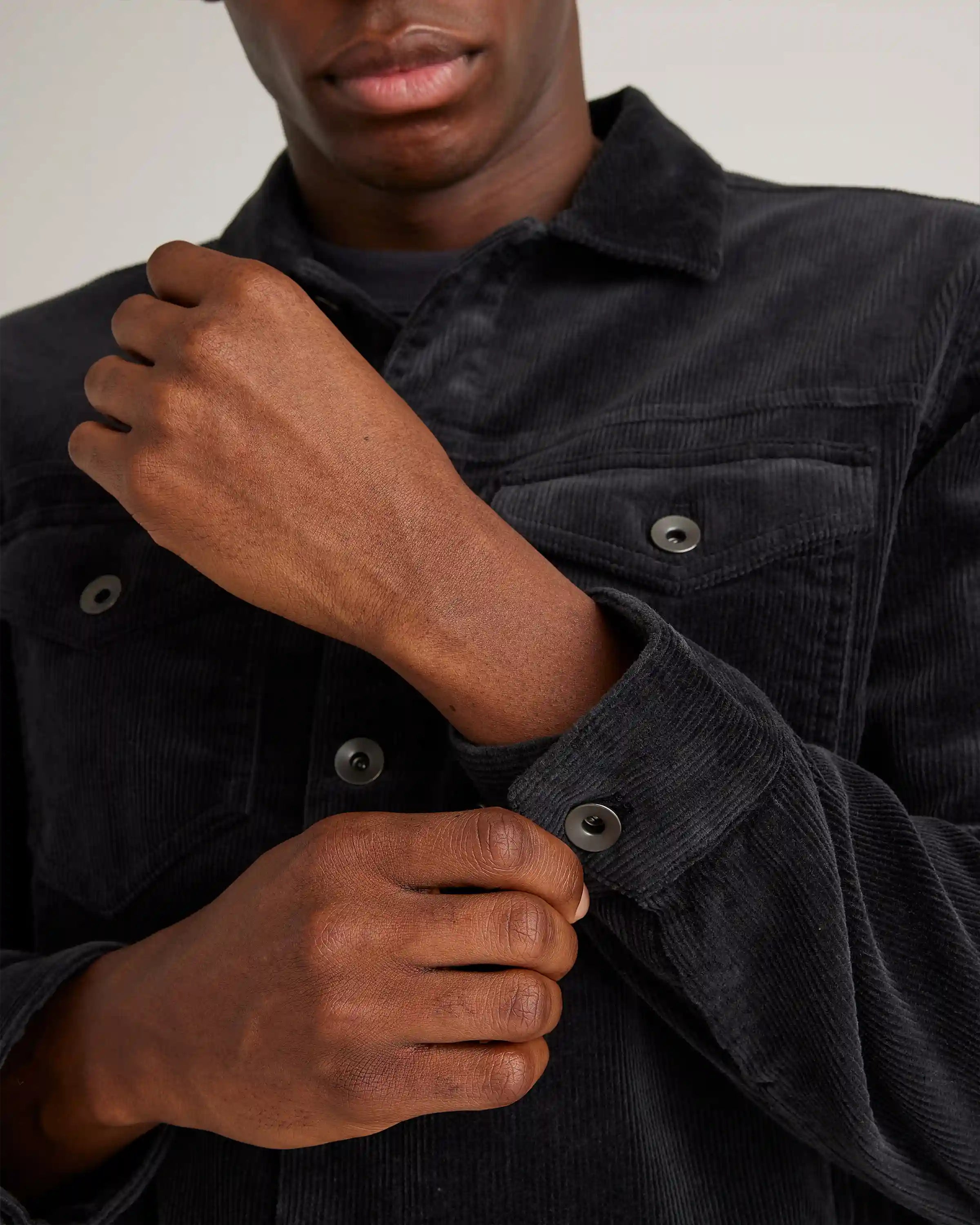 Organic Stretch Corduroy Trucker Jacket